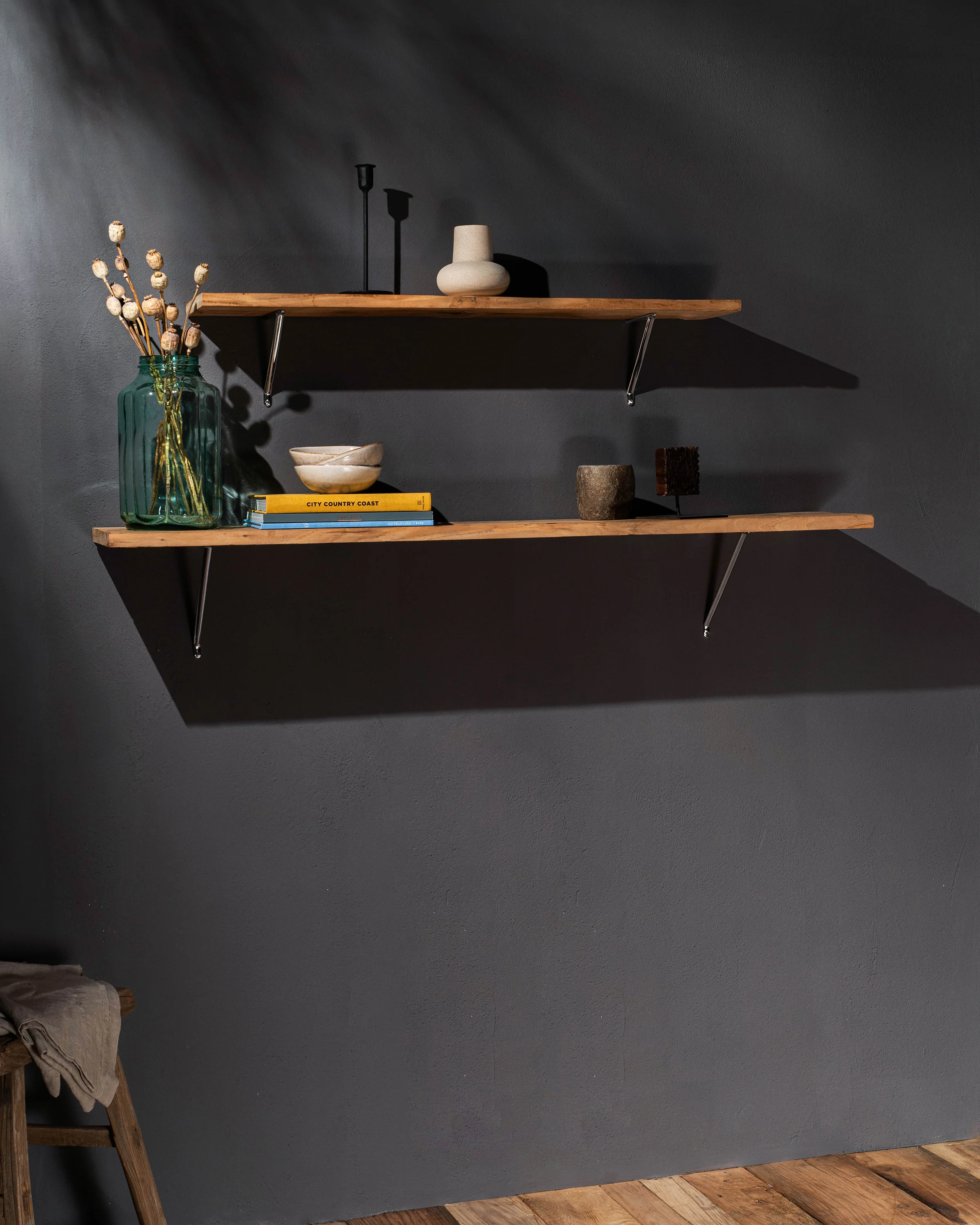 Brixton Shelf Bracket Medium - Polished Nickel - Image 6