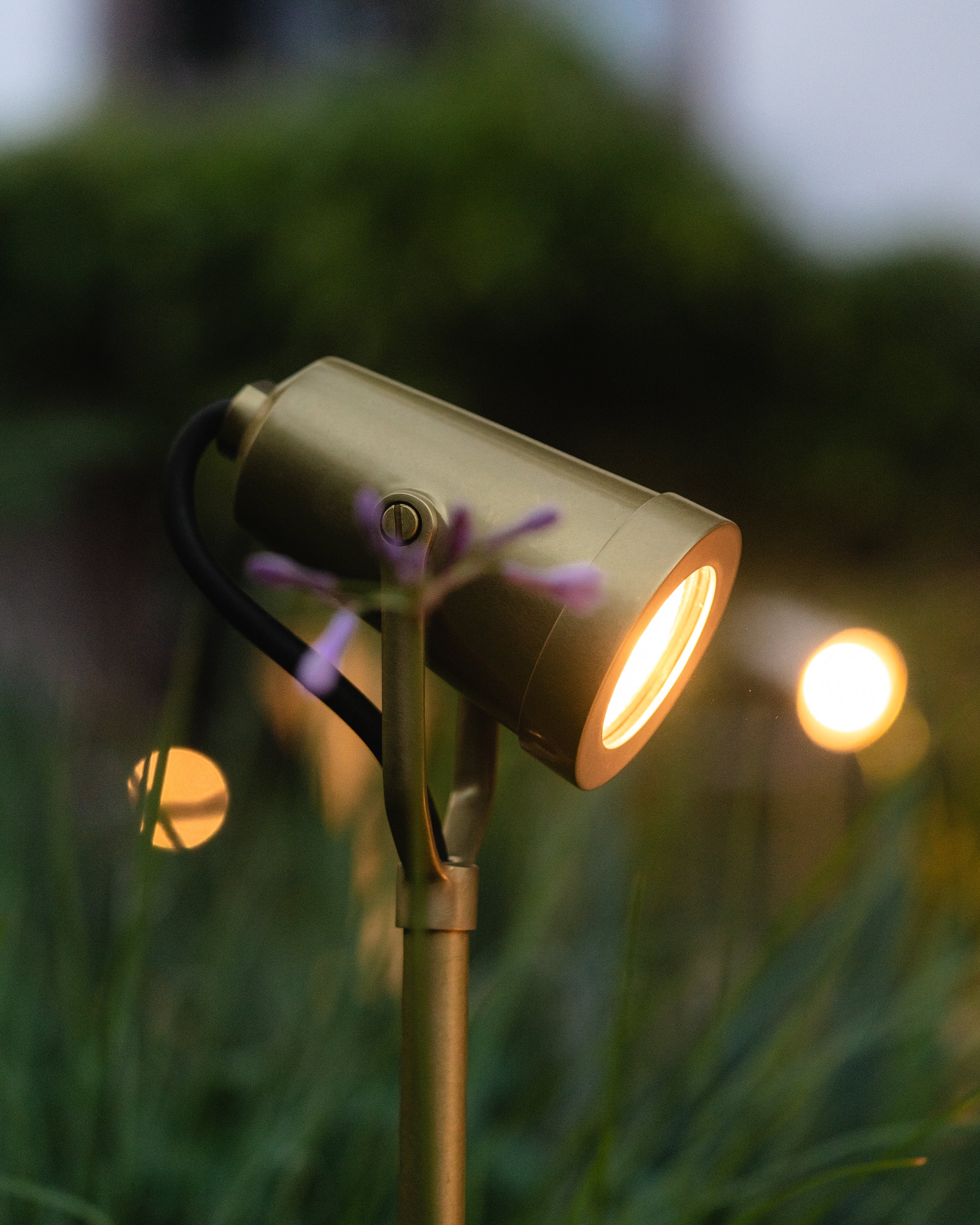 Cambridge Yard Spotlight 24V - Antique Brass - Image 5