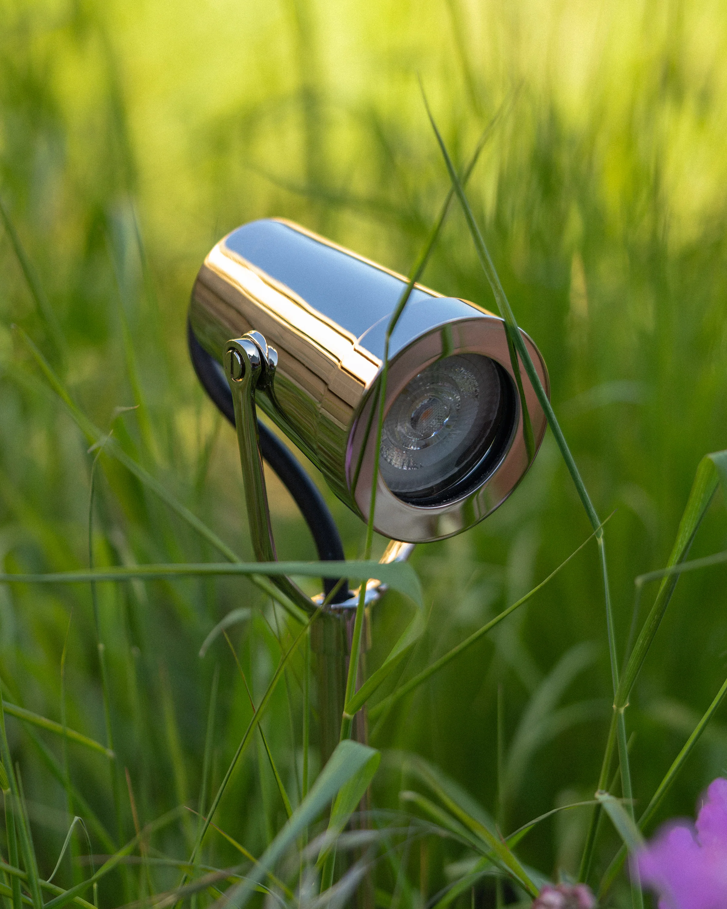 Cambridge Yard Spotlight 24V - Polished Nickel - Image 3