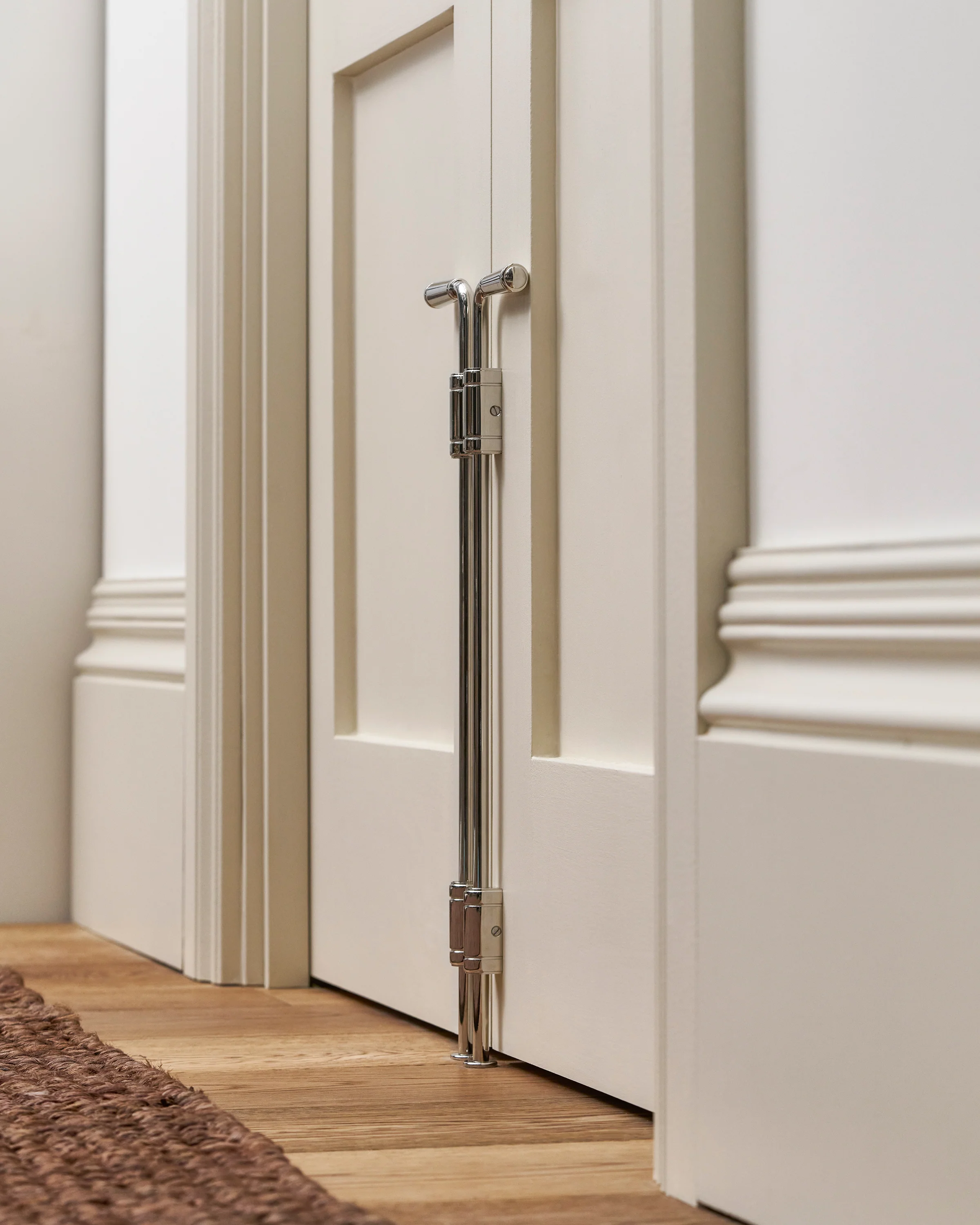 Digby Bolt Lock Pair Large – Polished Nickel - Image 3