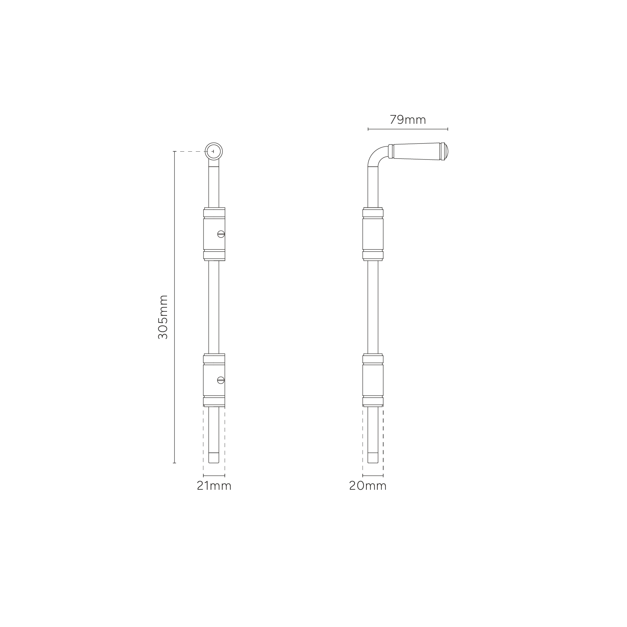 Digby Bolt Lock Pair Medium – Polished Nickel - Image 11