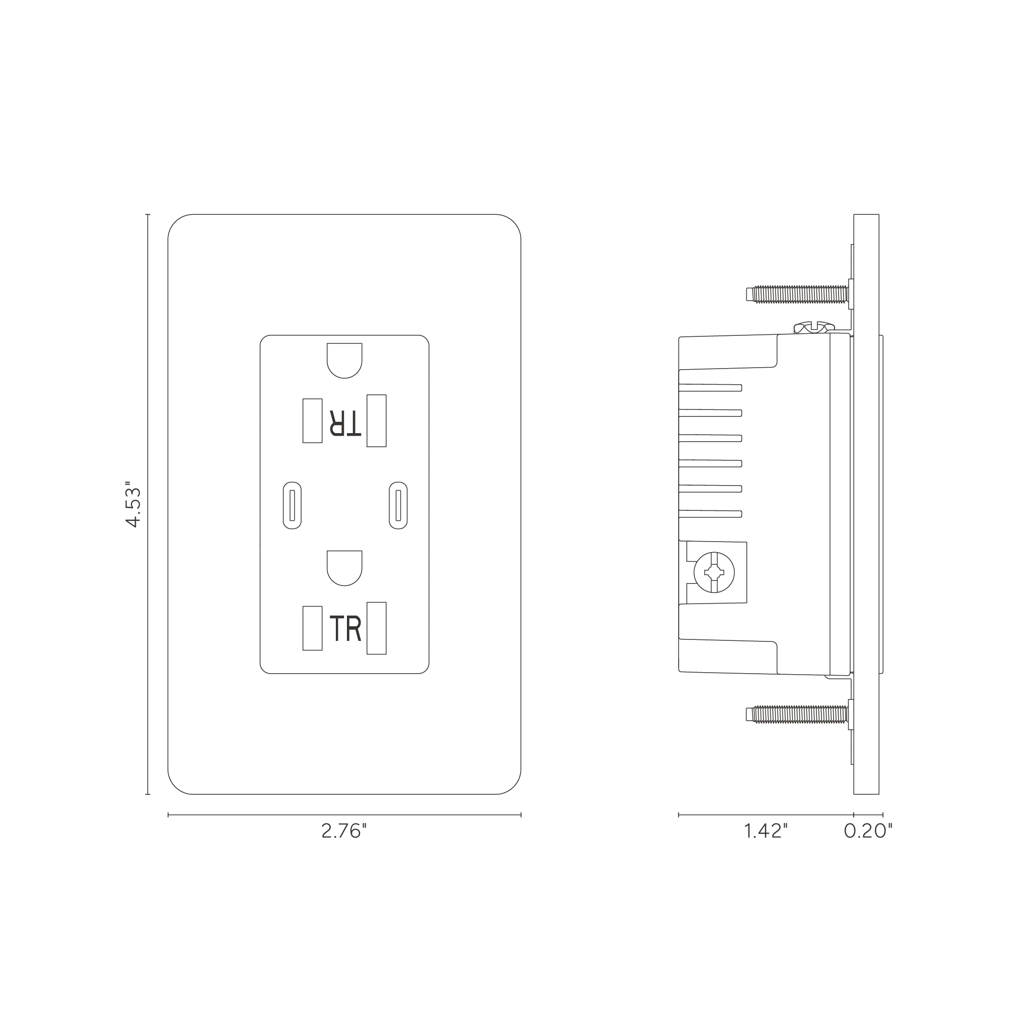 Grove 1G 15A USB Outlet - Antique Brass Black - Image 2