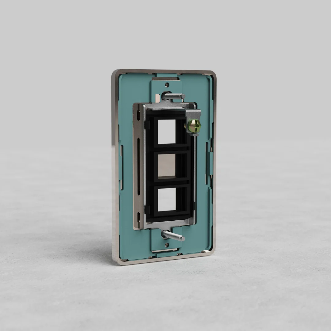 Grove 1G 2x Keystone Plate - Polished Nickel - Image 2