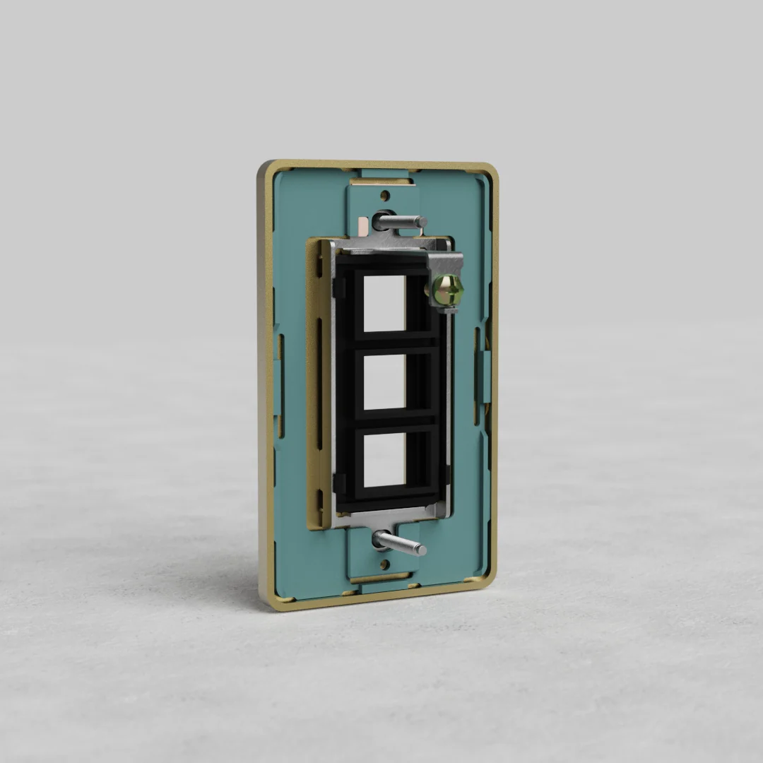 Grove 1G 3x Keystone Plate - Antique Brass - Image 2