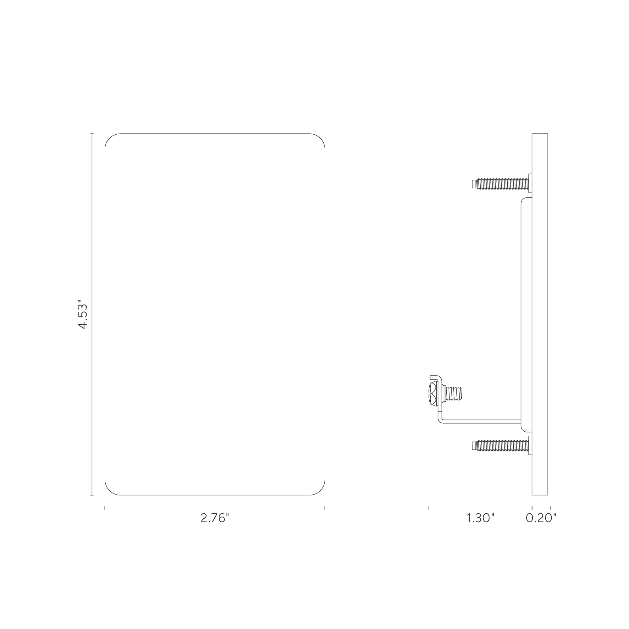 Grove 1G Blank Plate - Bronze - Image 3