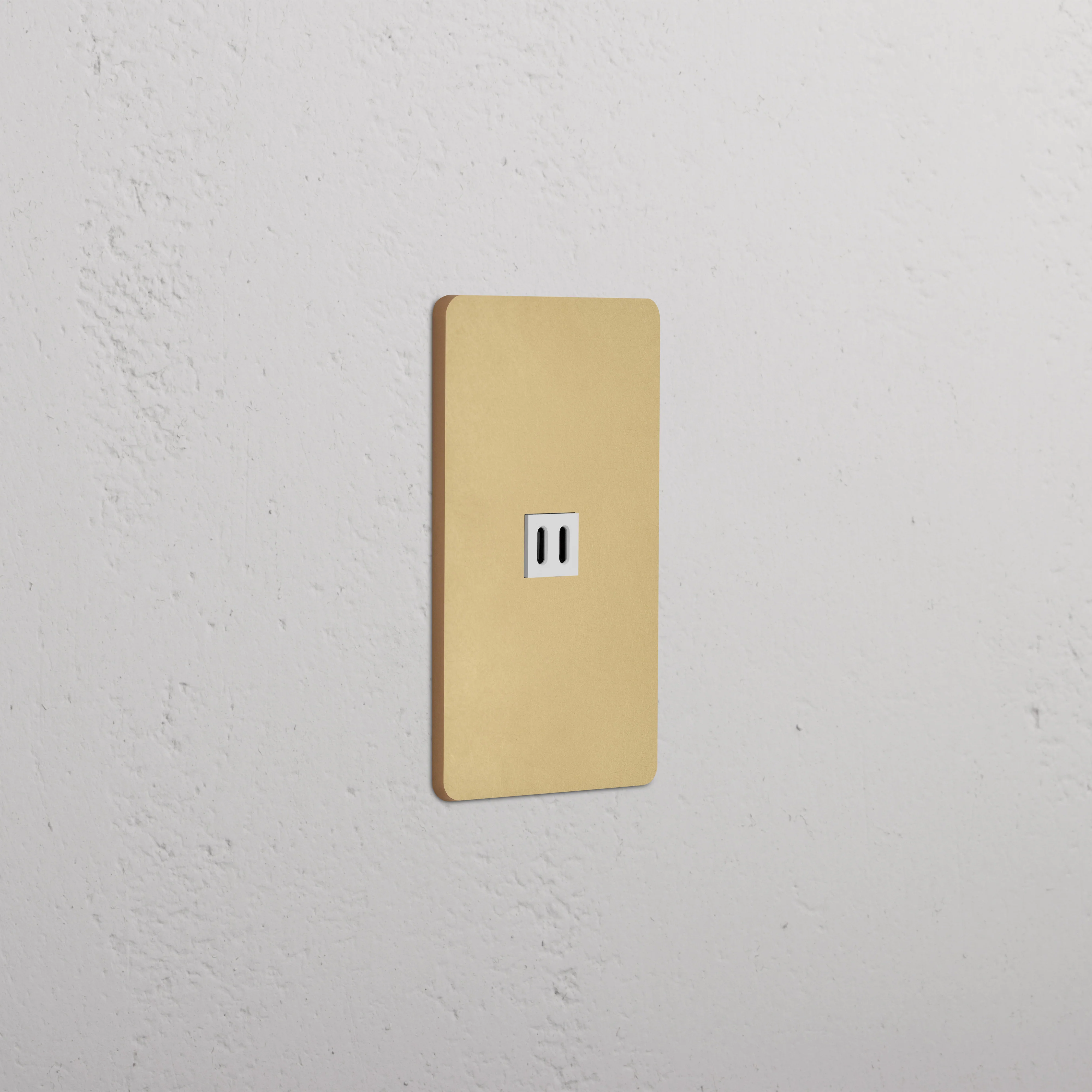 Grove 1G Fast Charge 65W USB Keystone - Antique Brass White