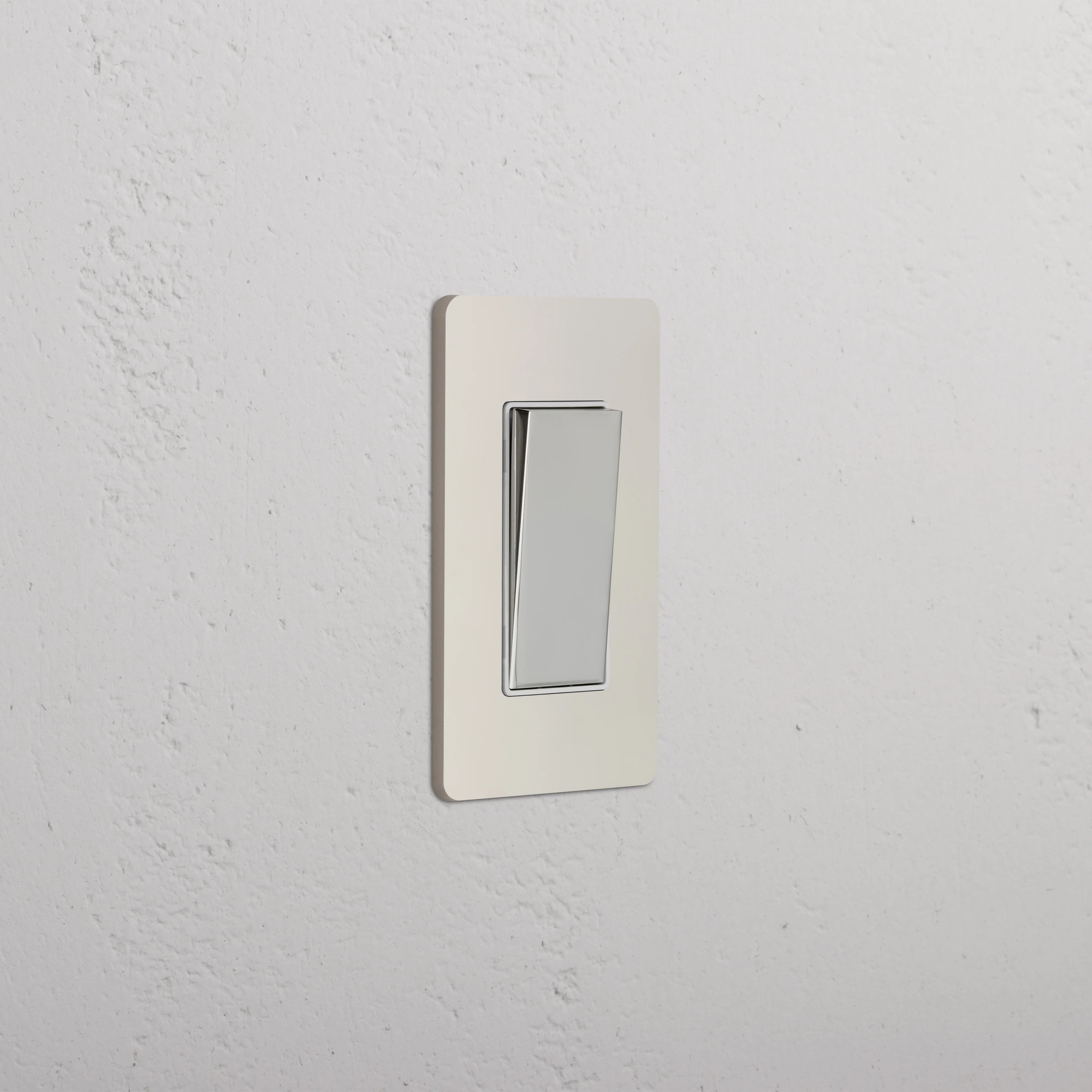 Grove 1G Retractive Rocker Switch - Polished Nickel White