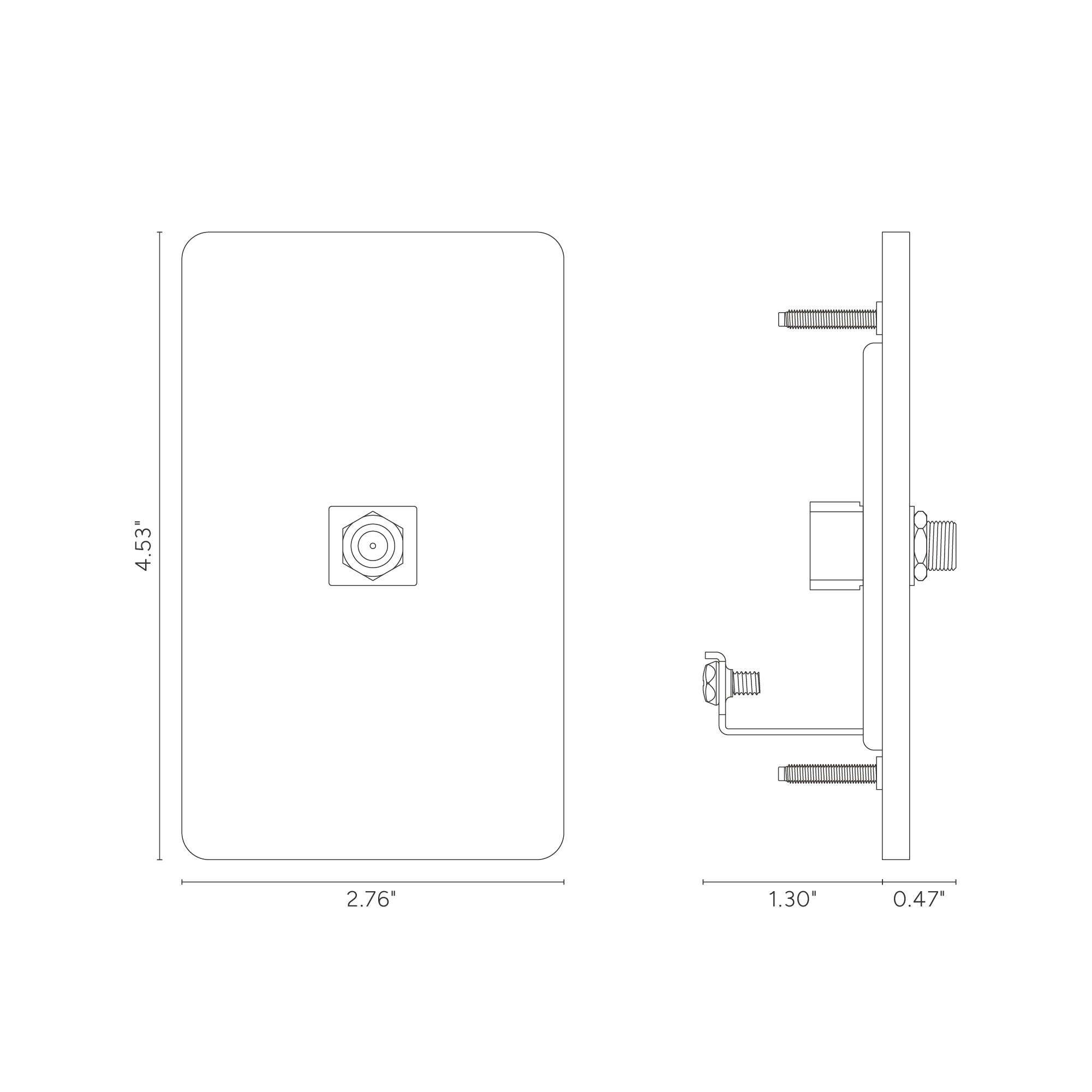 Grove 1G Satellite Keystone - Polished Nickel White - Image 2