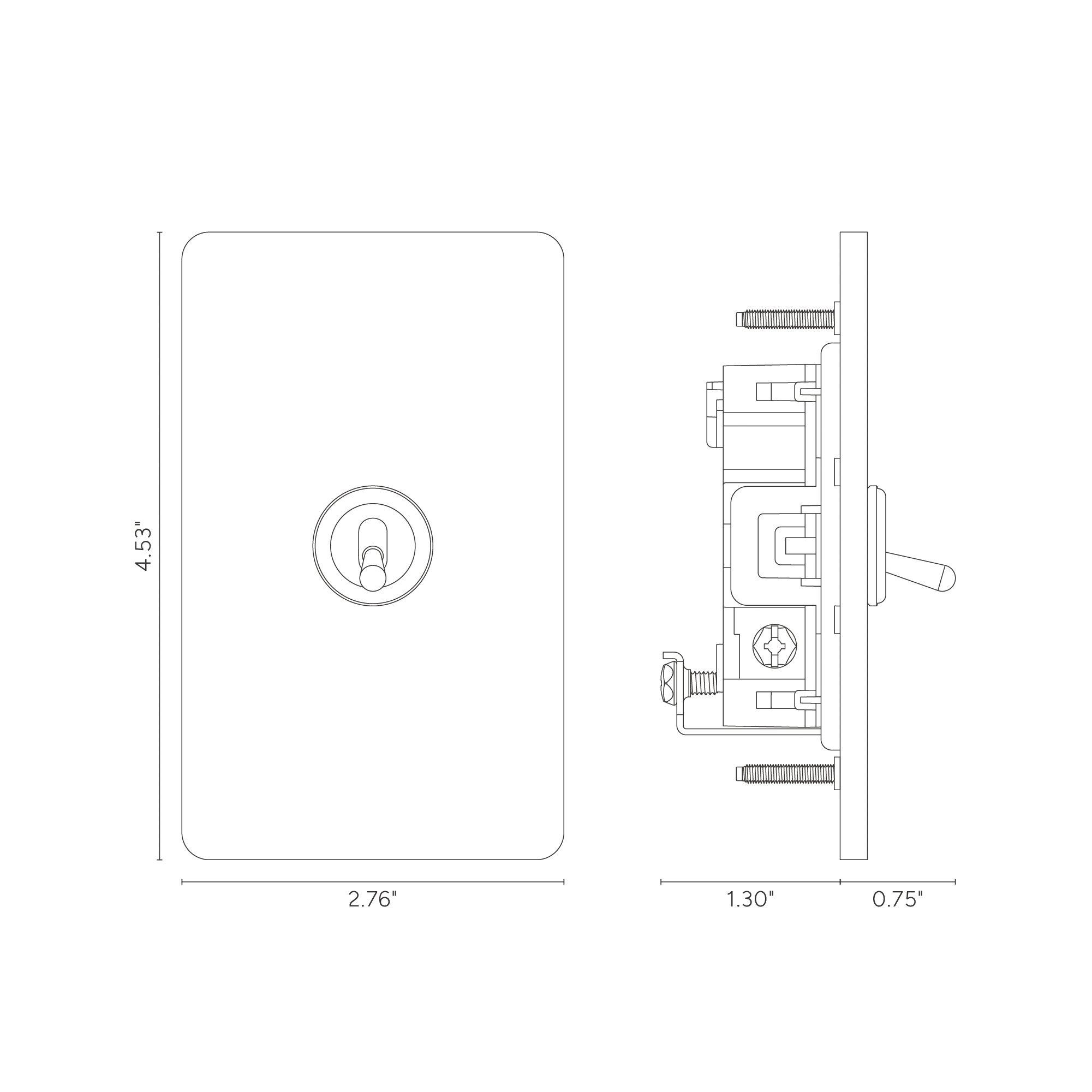 Grove 1G Smart Retractive Toggle Switch - Bronze - Image 2