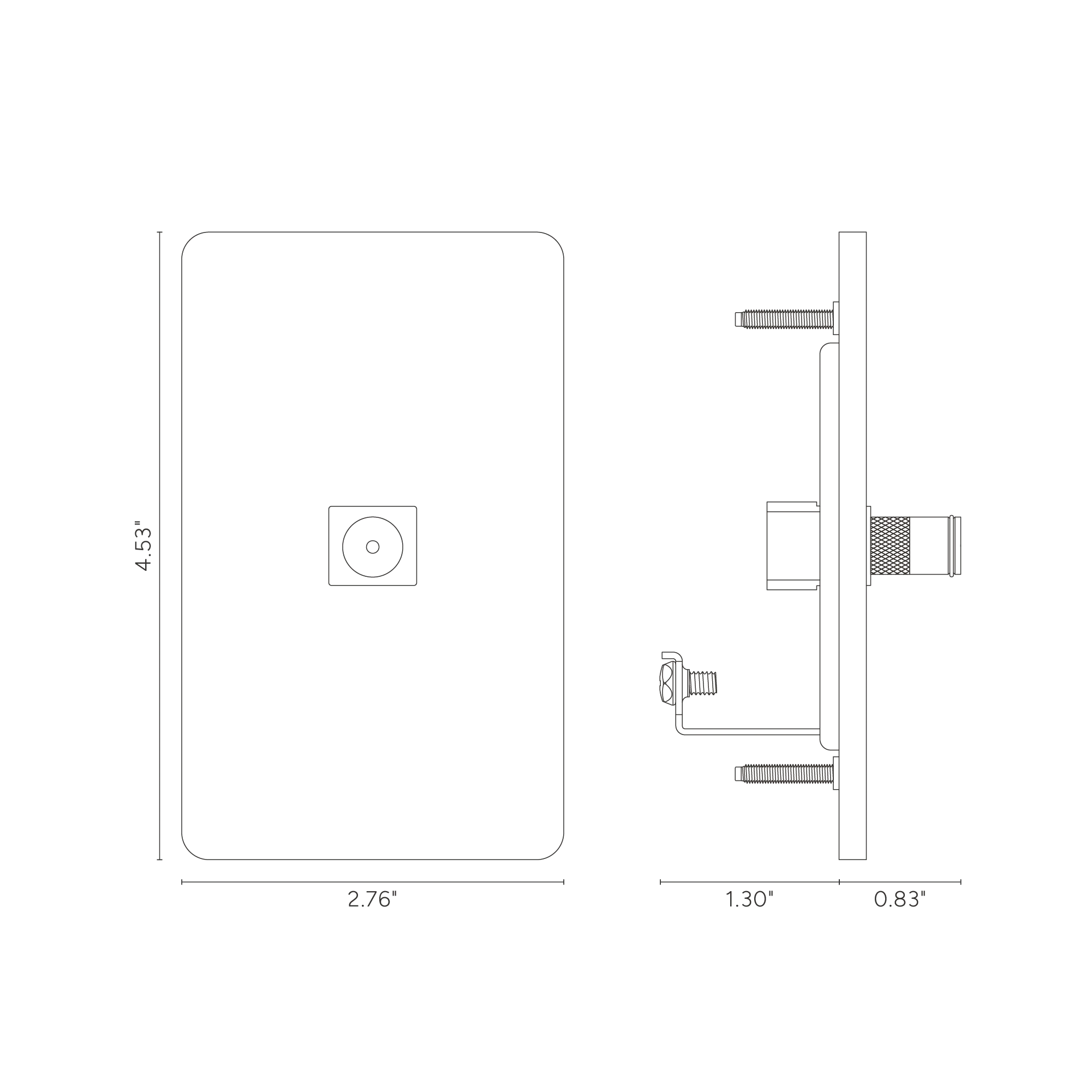 Grove 1G TV Keystone - Polished Nickel Black - Image 2