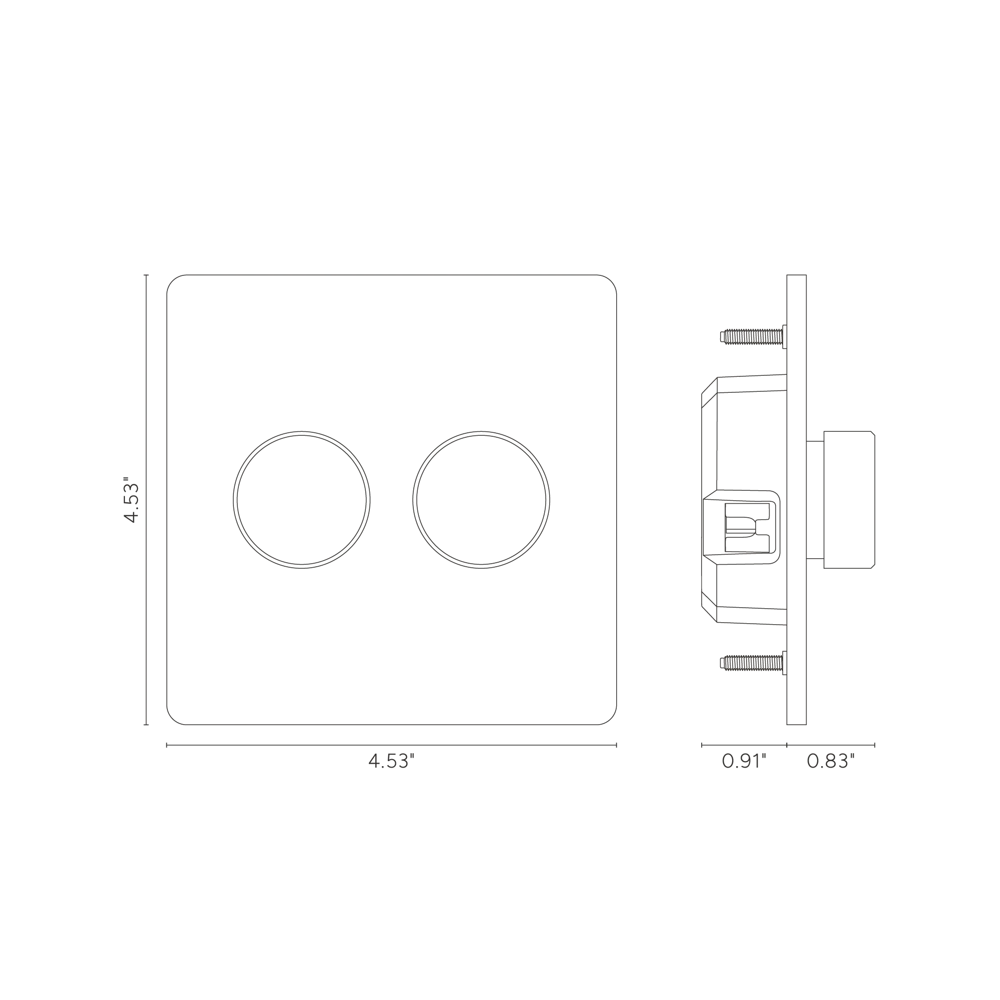 Grove 2G Dimmer Switch - Antique Brass - Image 4