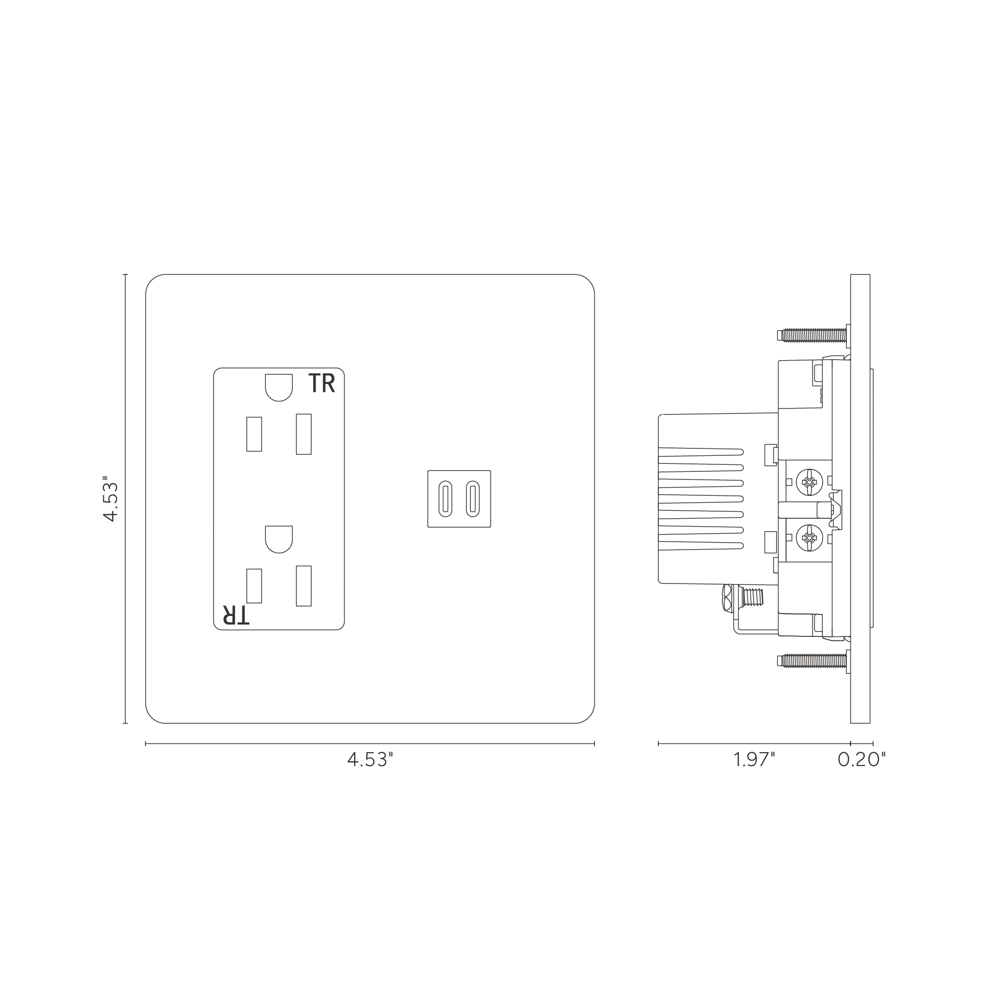Grove 2G Outlet & Fast Charge USB - Bronze Black - Image 2