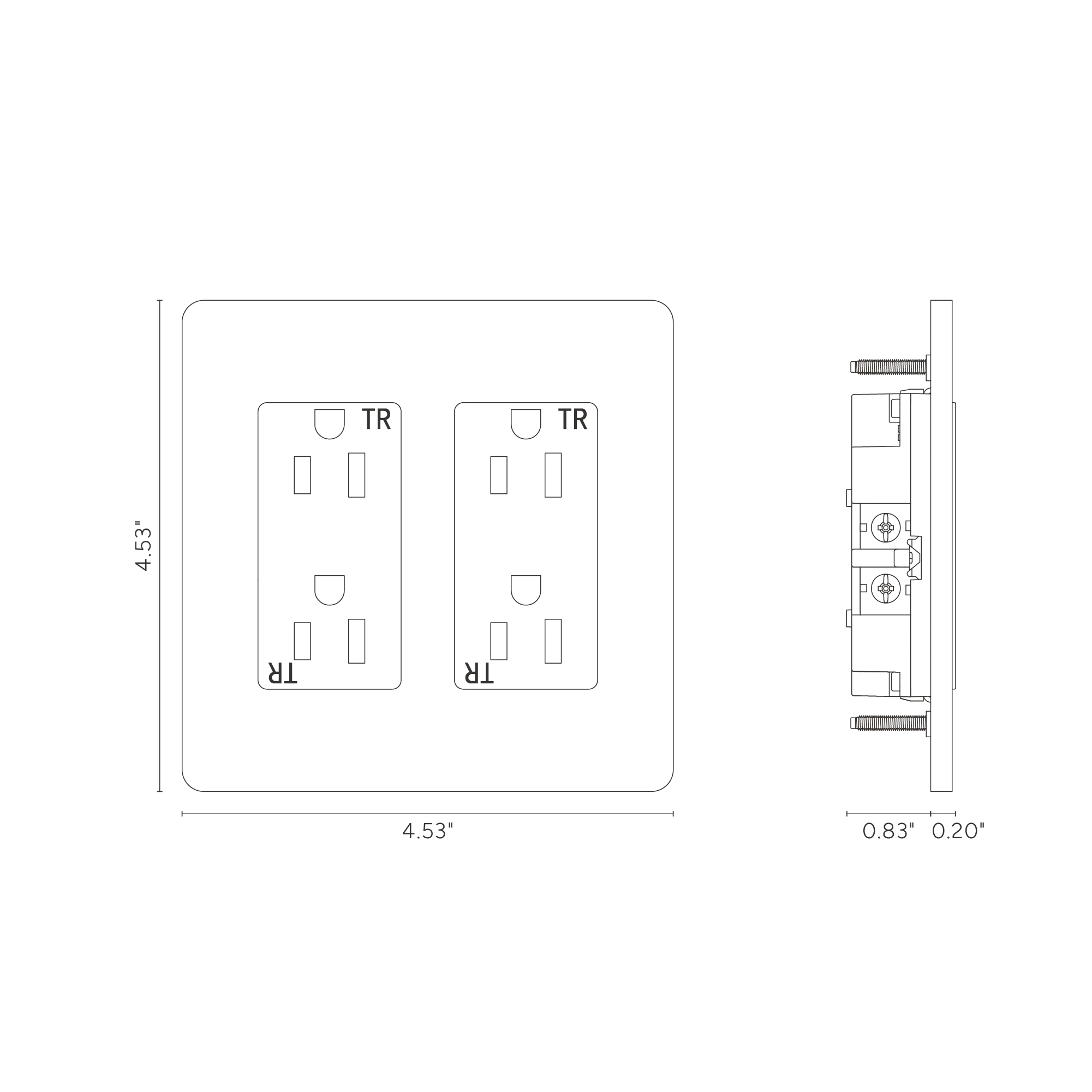 Grove 2G Outlet - Polished Nickel White - Image 3
