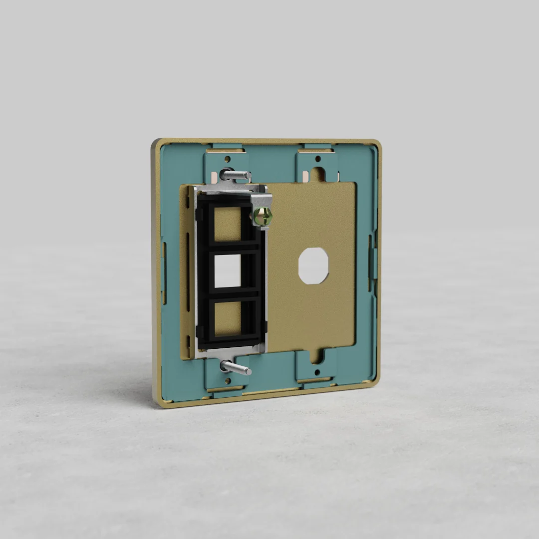 Grove 2G Switch & Keystone Plate - Antique Brass - Image 2