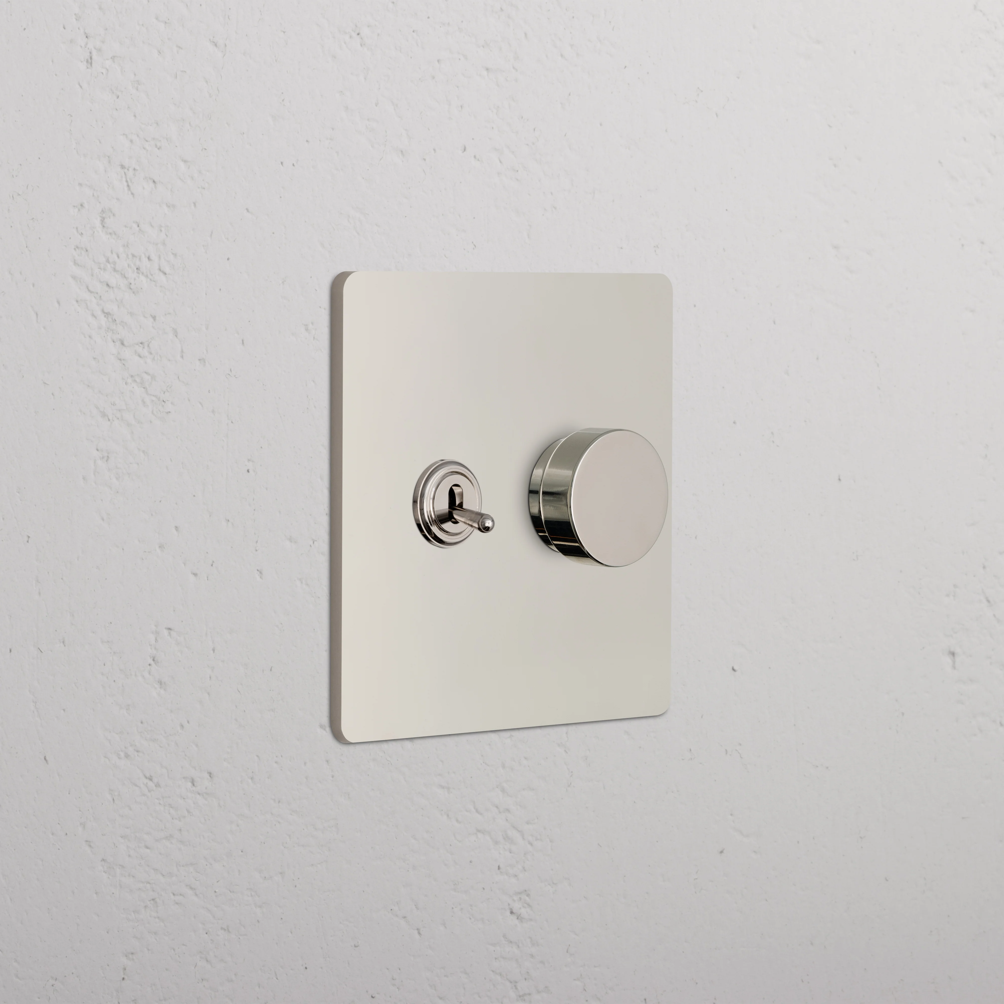 Grove 2G Toggle & Dimmer Switch - Polished Nickel