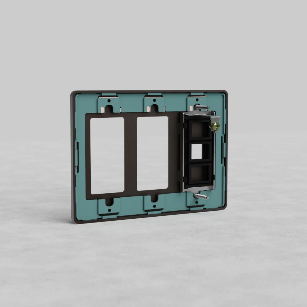 Grove 3G 2x Outlet & Keystone Plate - Bronze - Image 2