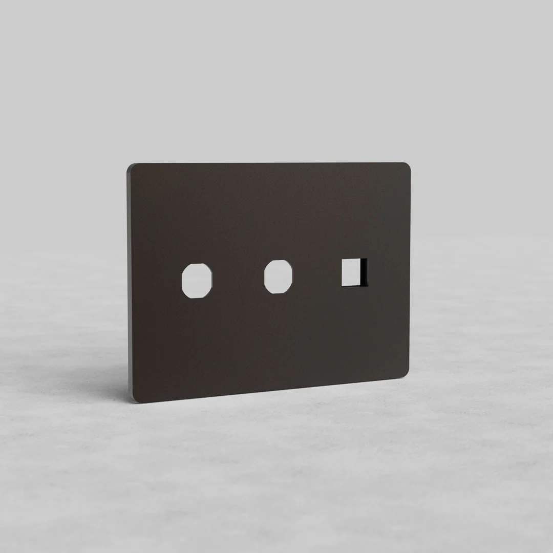 Grove 3G 2x Switch & Keystone Plate - Bronze