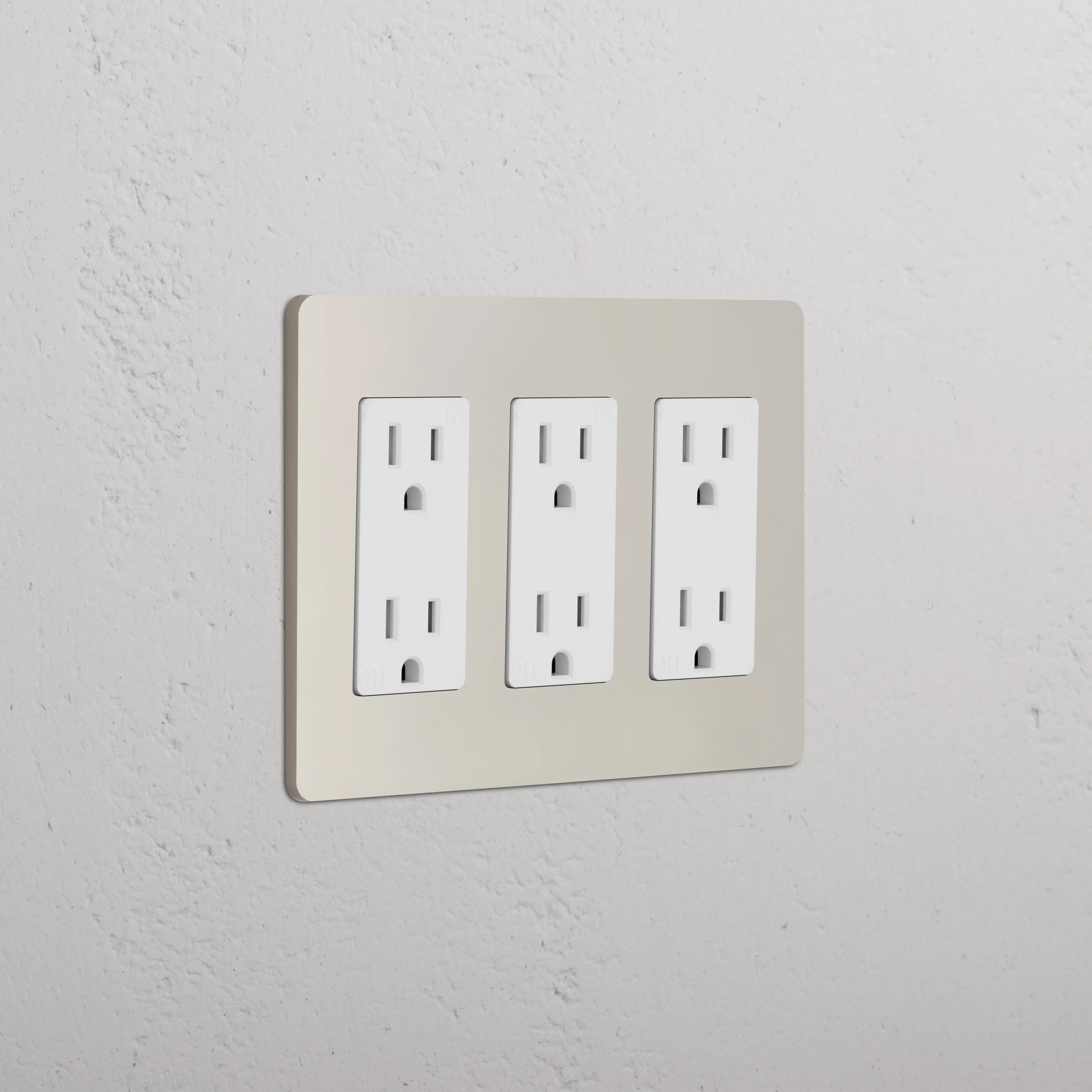 Grove 3G Outlet - Polished Nickel White