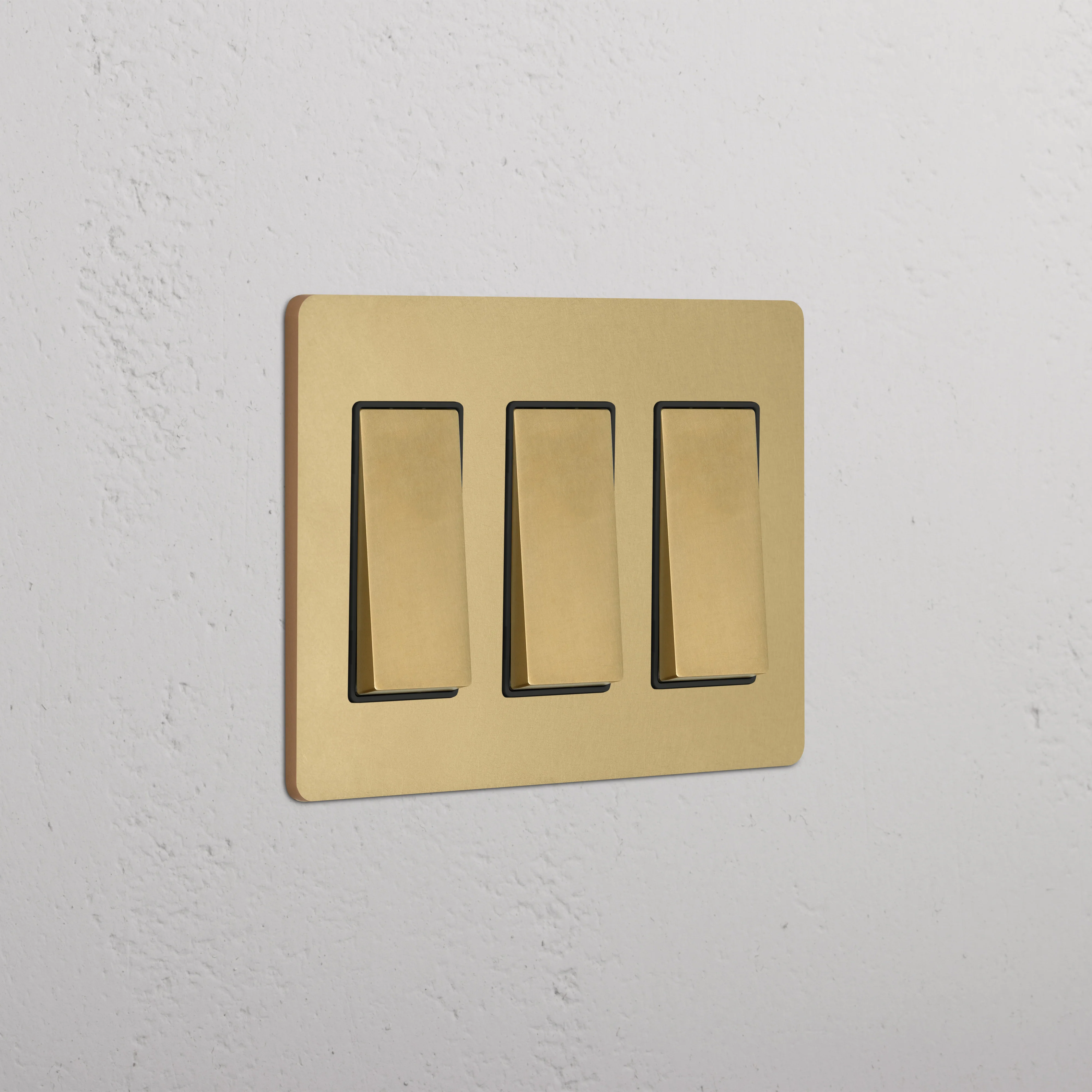 Grove 3G Rocker Switch - Antique Brass Black