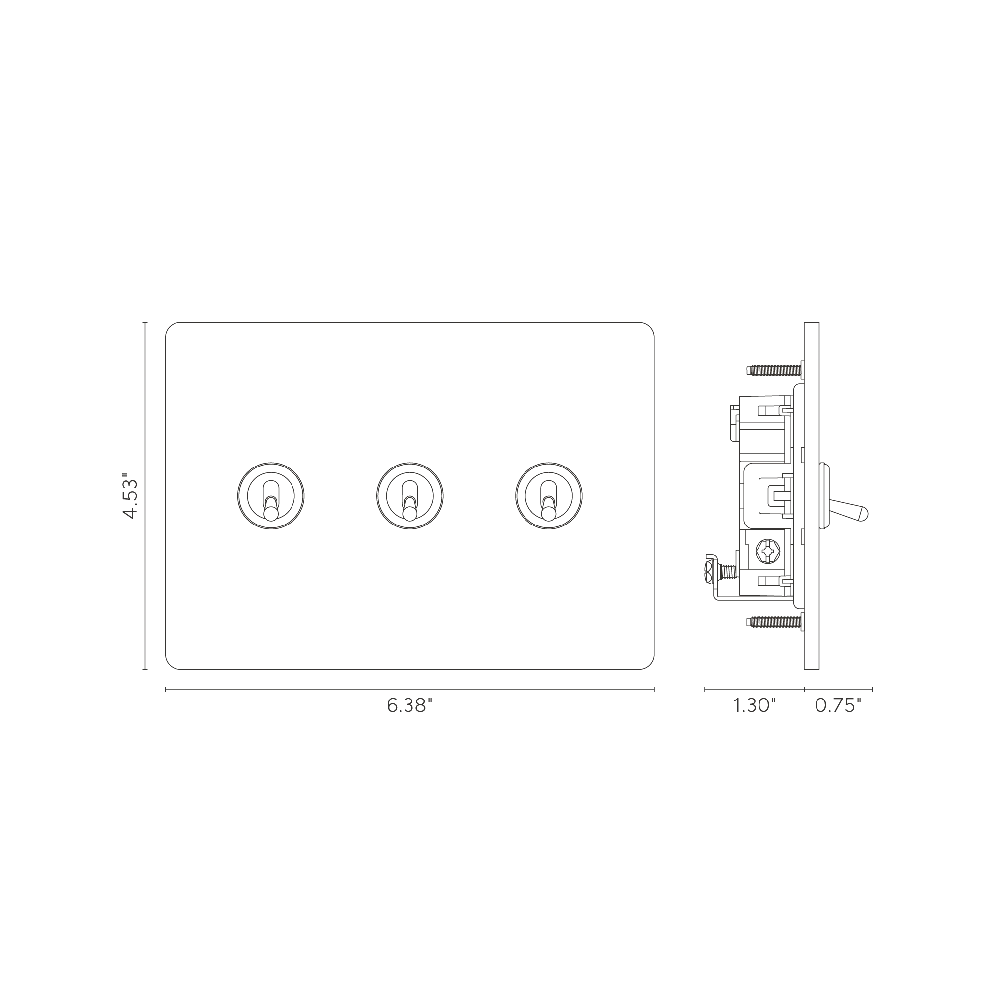 Grove 3G Toggle Switch - Bronze - Image 3