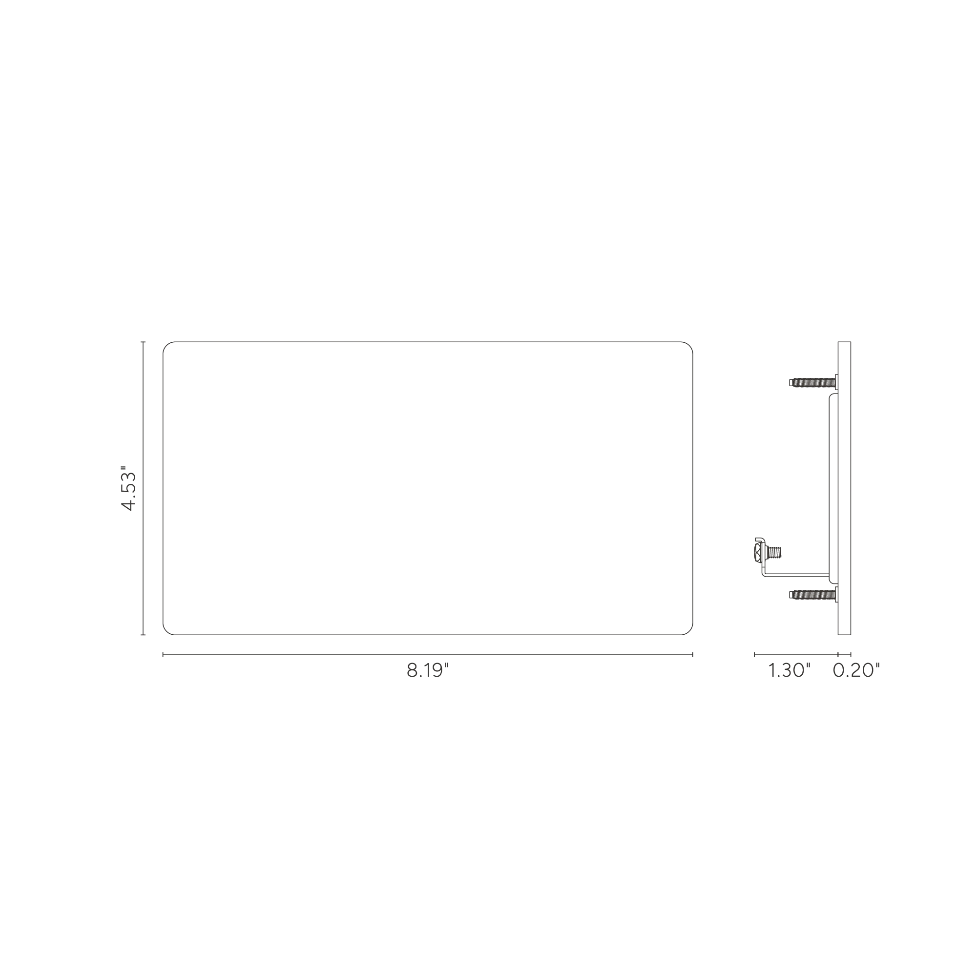 Grove 4G Blank Plate - Polished Nickel - Image 3