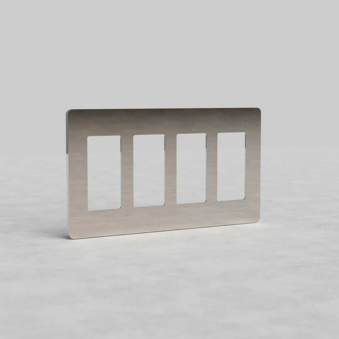Grove 4G Outlet Plate - Polished Nickel