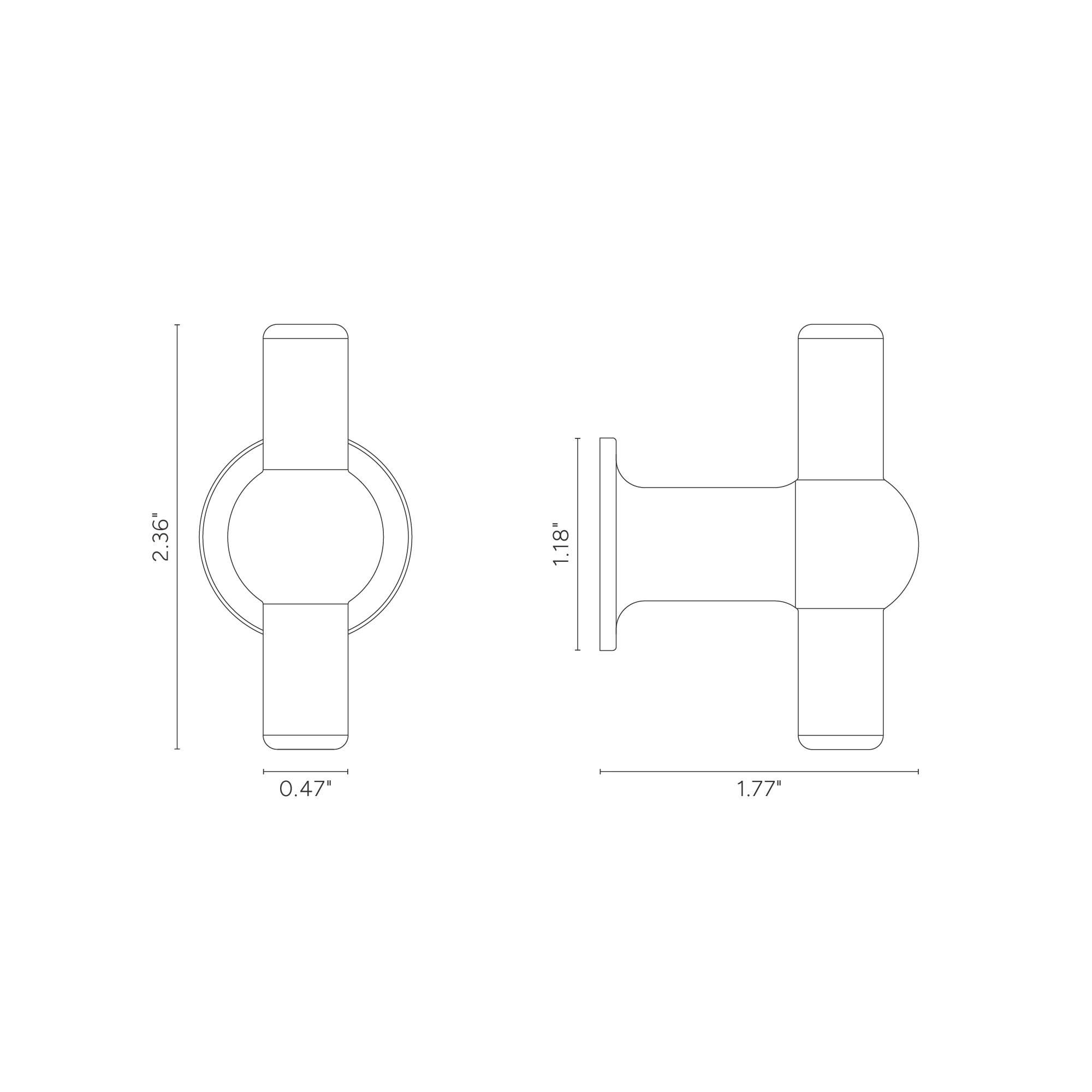 Harper T-Bar Cabinet Handle Medium - Polished Nickel - Image 2