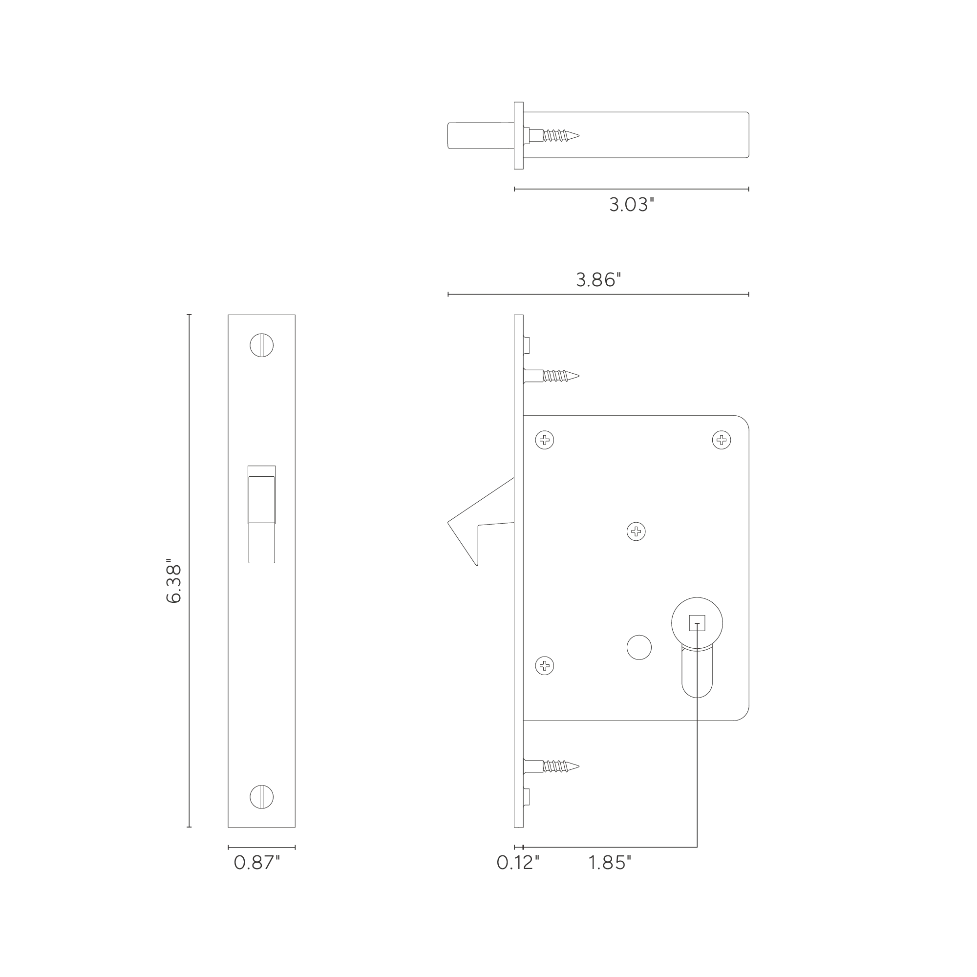 Hook Lock - Bronze - Image 2