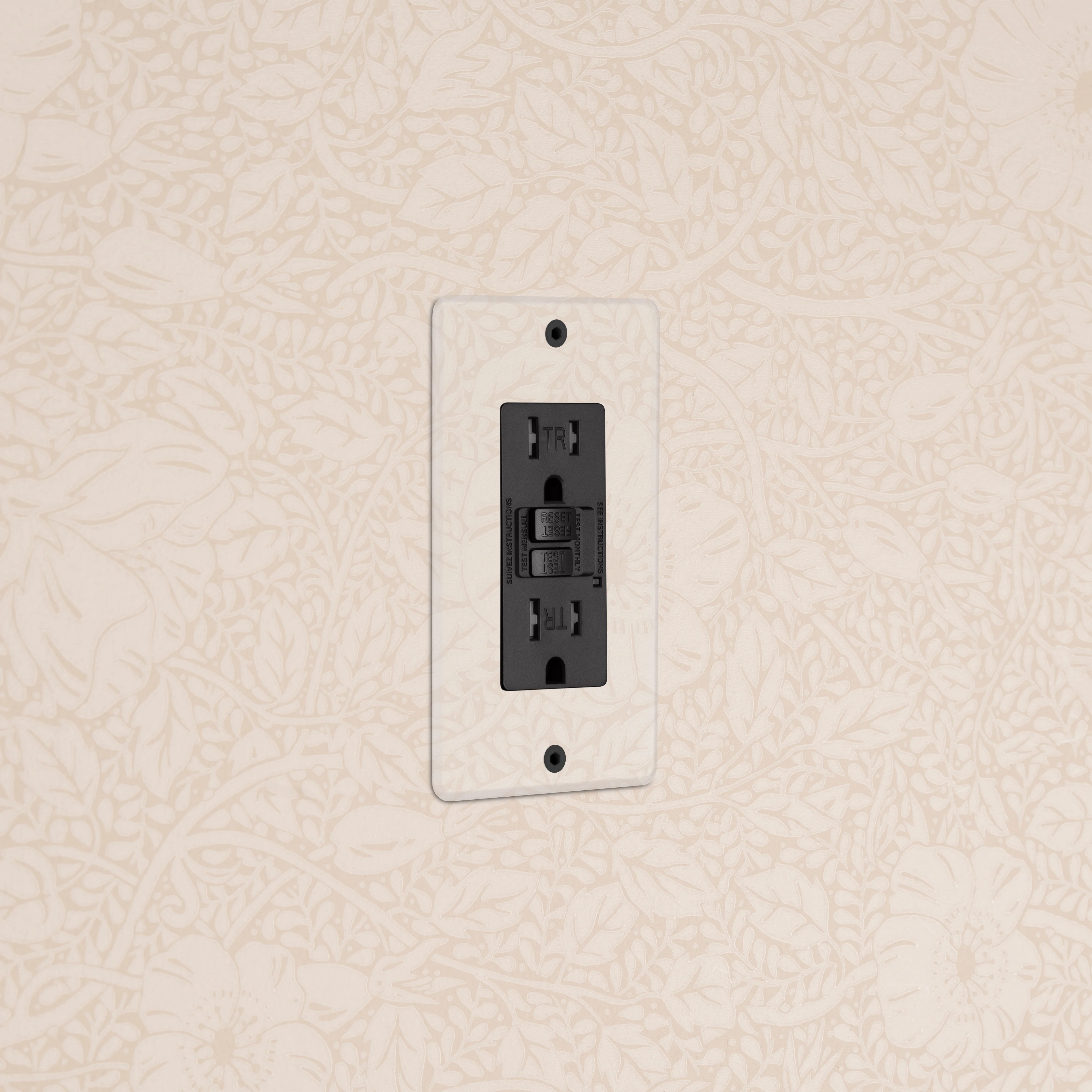 Kew 1G 15A GFCI Outlet - Clear Black