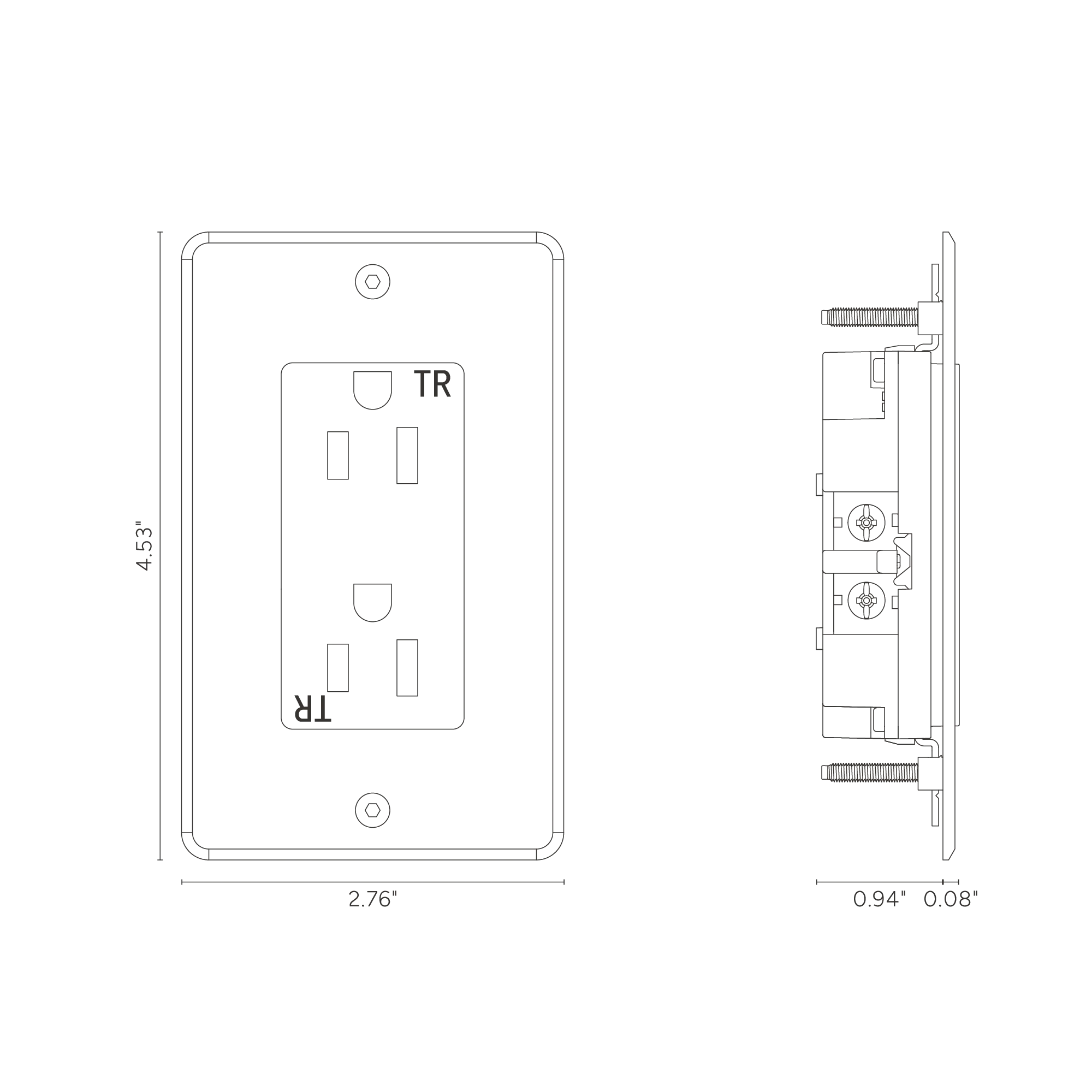 Kew 1G 15A Outlet - Clear White - Image 2