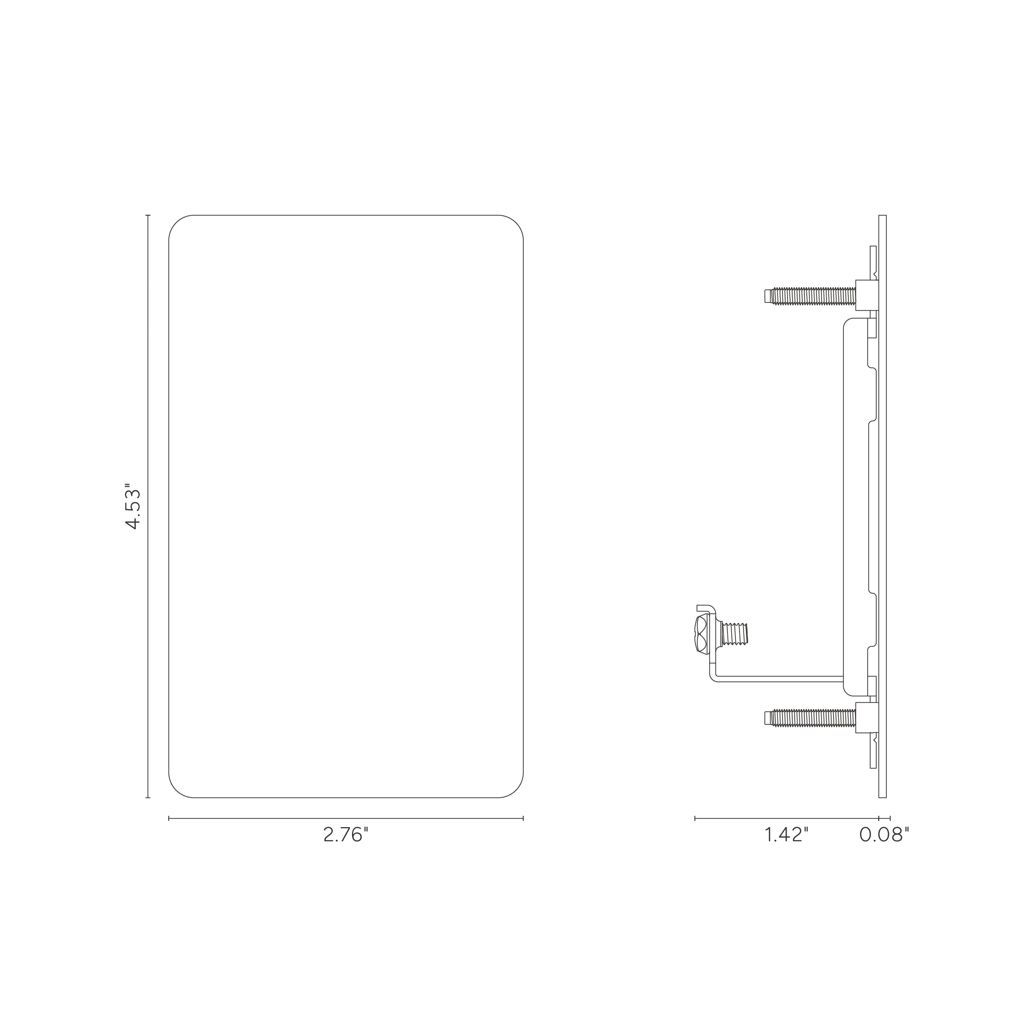 Kew 1G Blank Plate - Paintable - Image 3