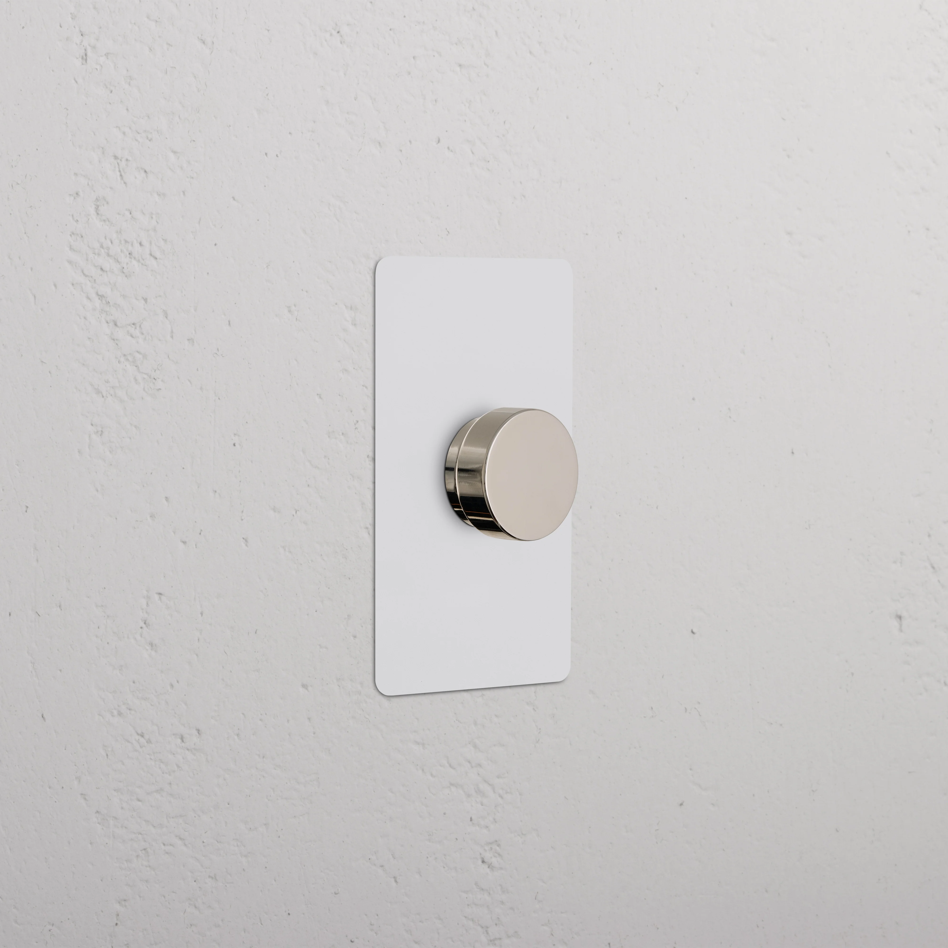 Kew 1G Dimmer Switch - Paintable Polished Nickel