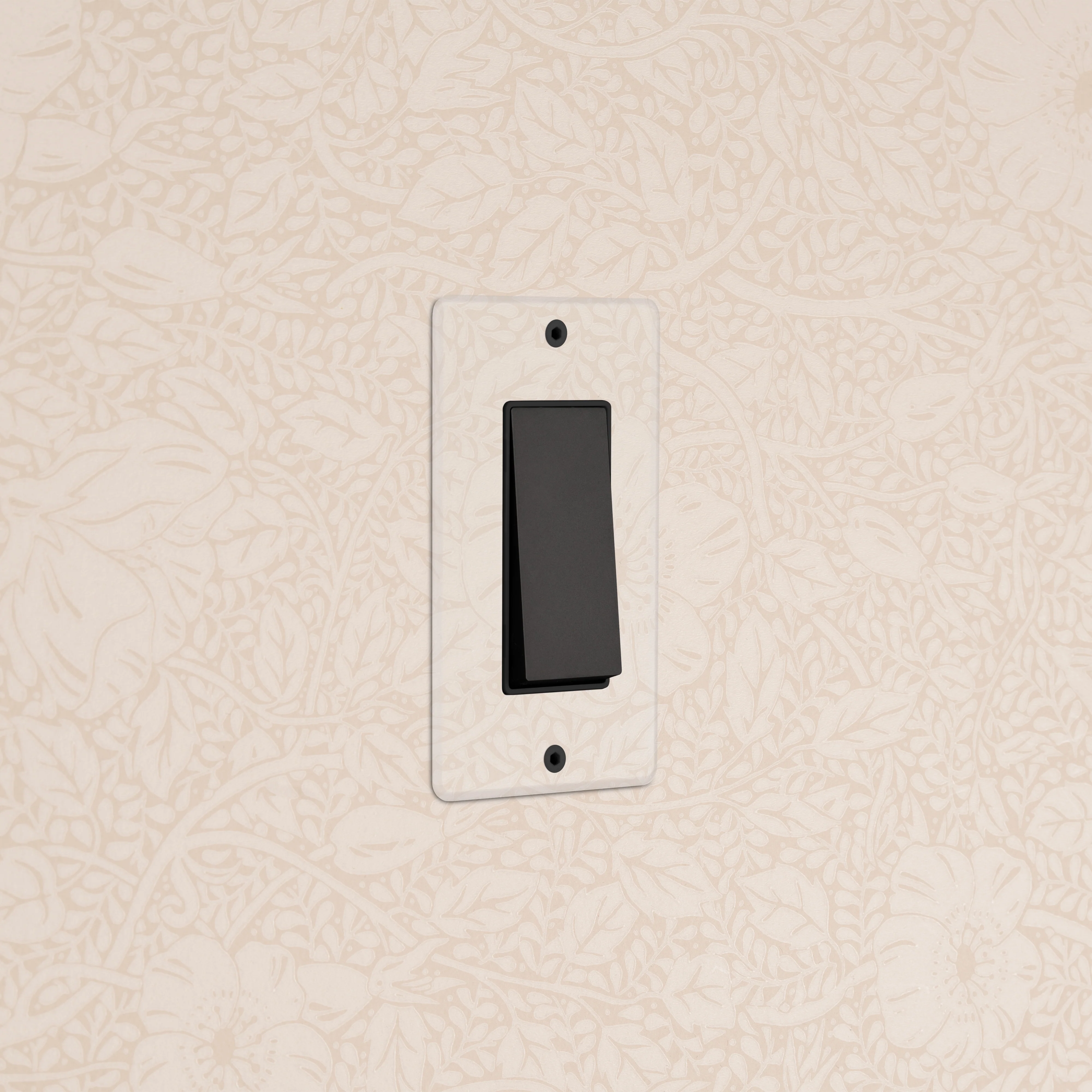 Kew 1G Four Way Rocker Switch - Clear Bronze Black