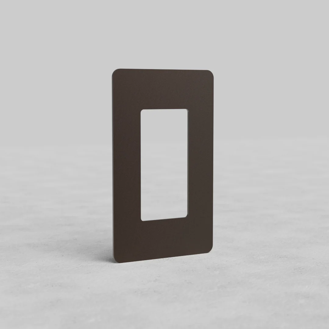 Kew 1G Outlet Plate - Bronze