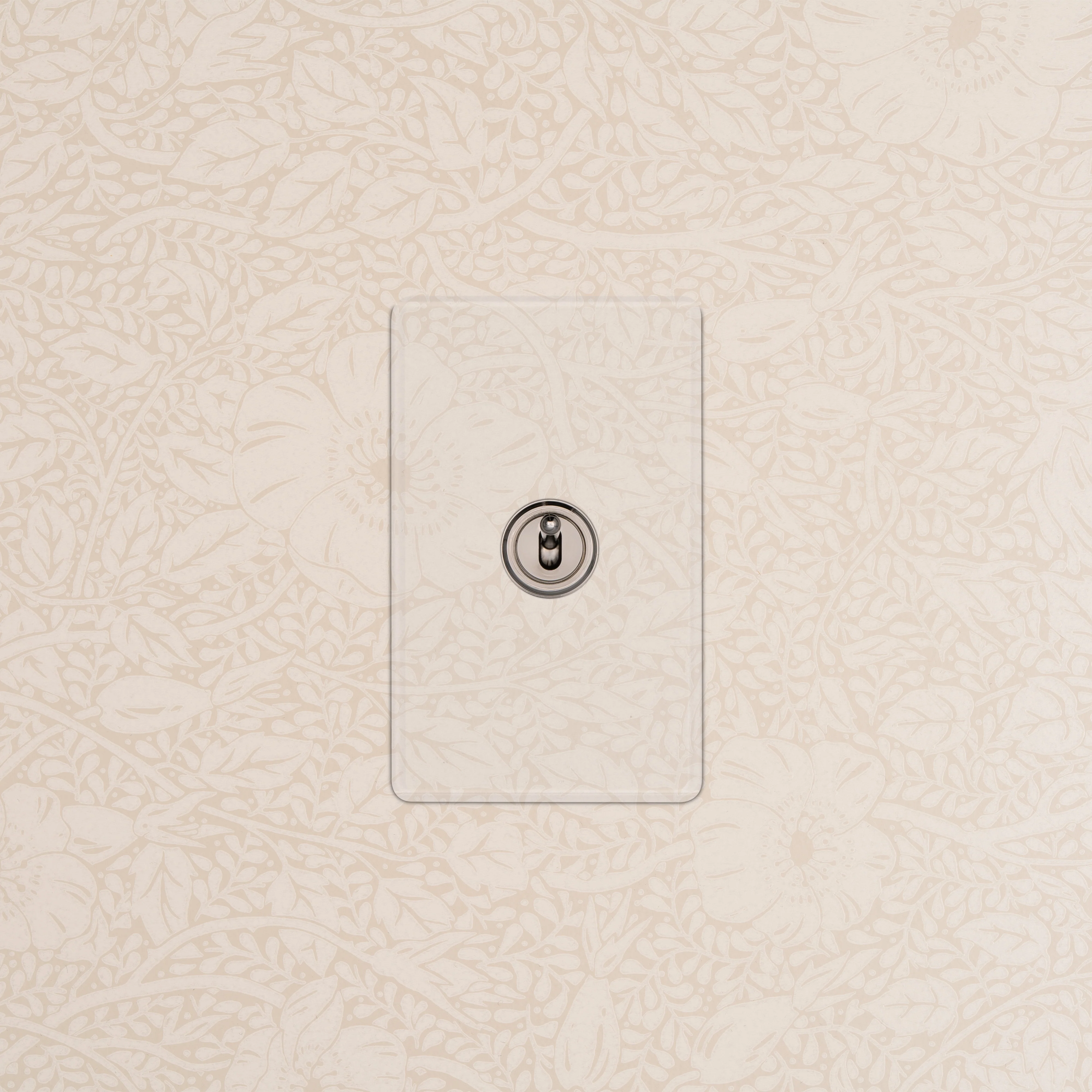 Kew 1G Retractive Toggle Switch - Clear Polished Nickel - Image 2