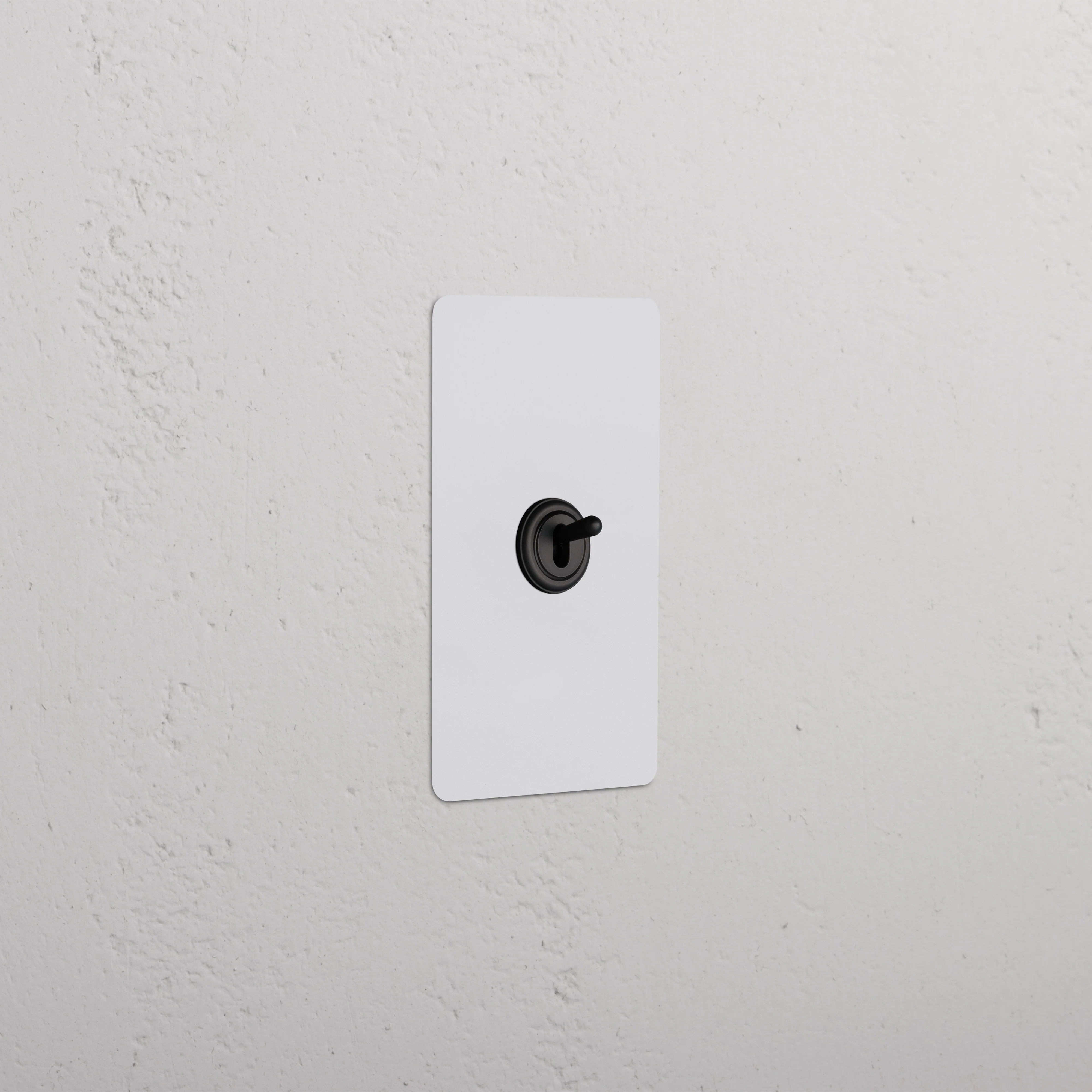 Kew 1G Retractive Toggle Switch - Paintable Bronze