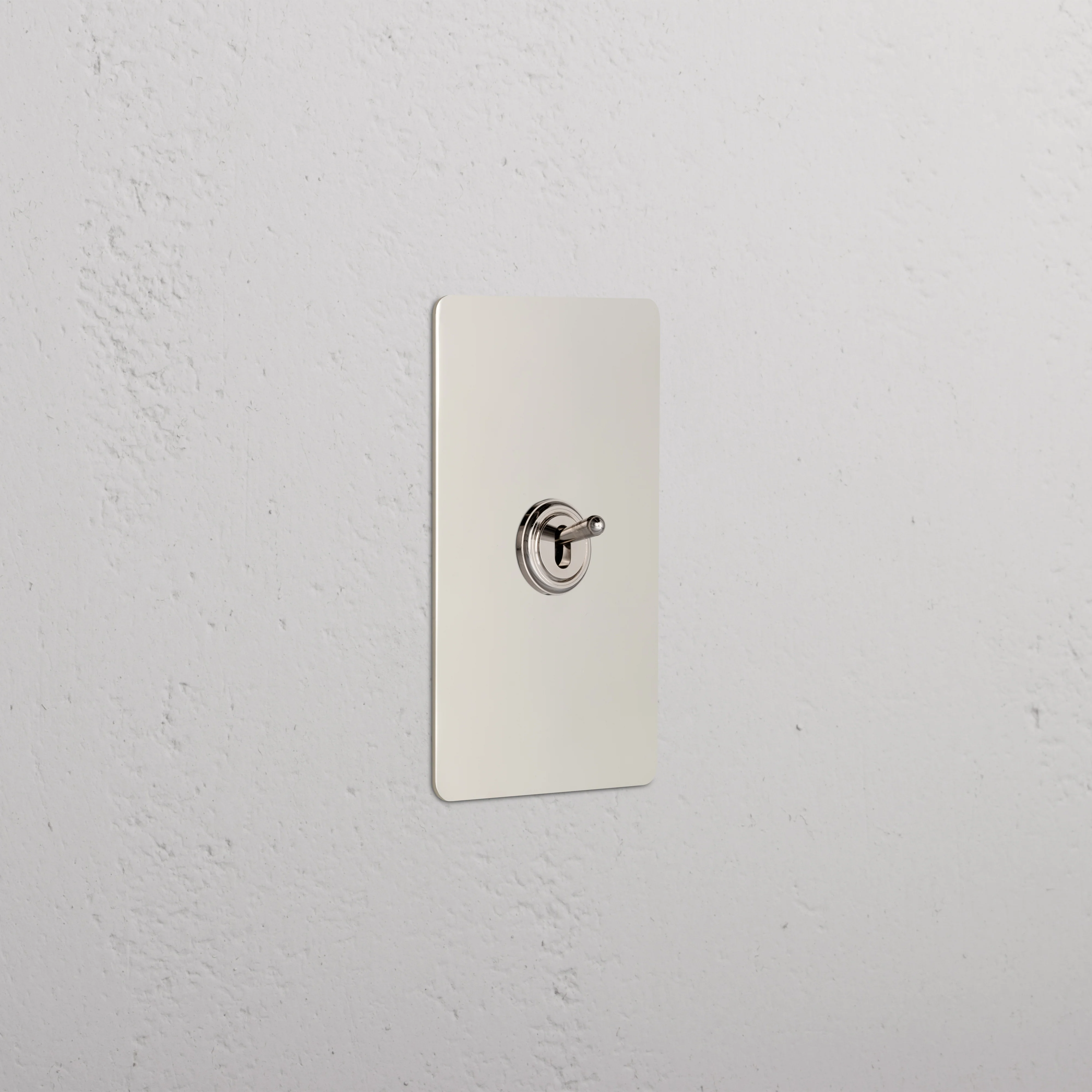 Kew 1G Retractive Toggle Switch - Polished Nickel