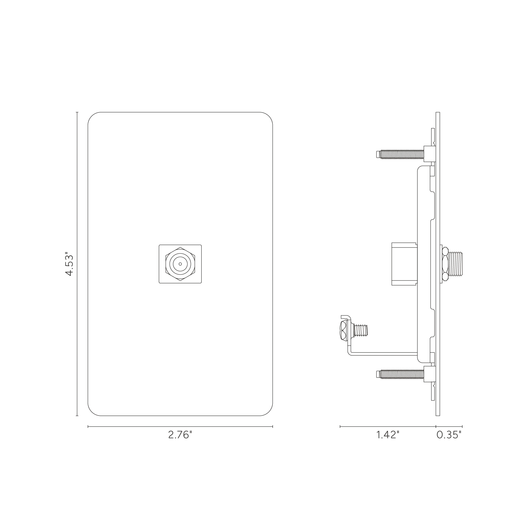 Kew 1G Satellite Keystone - Polished Nickel Black - Image 2