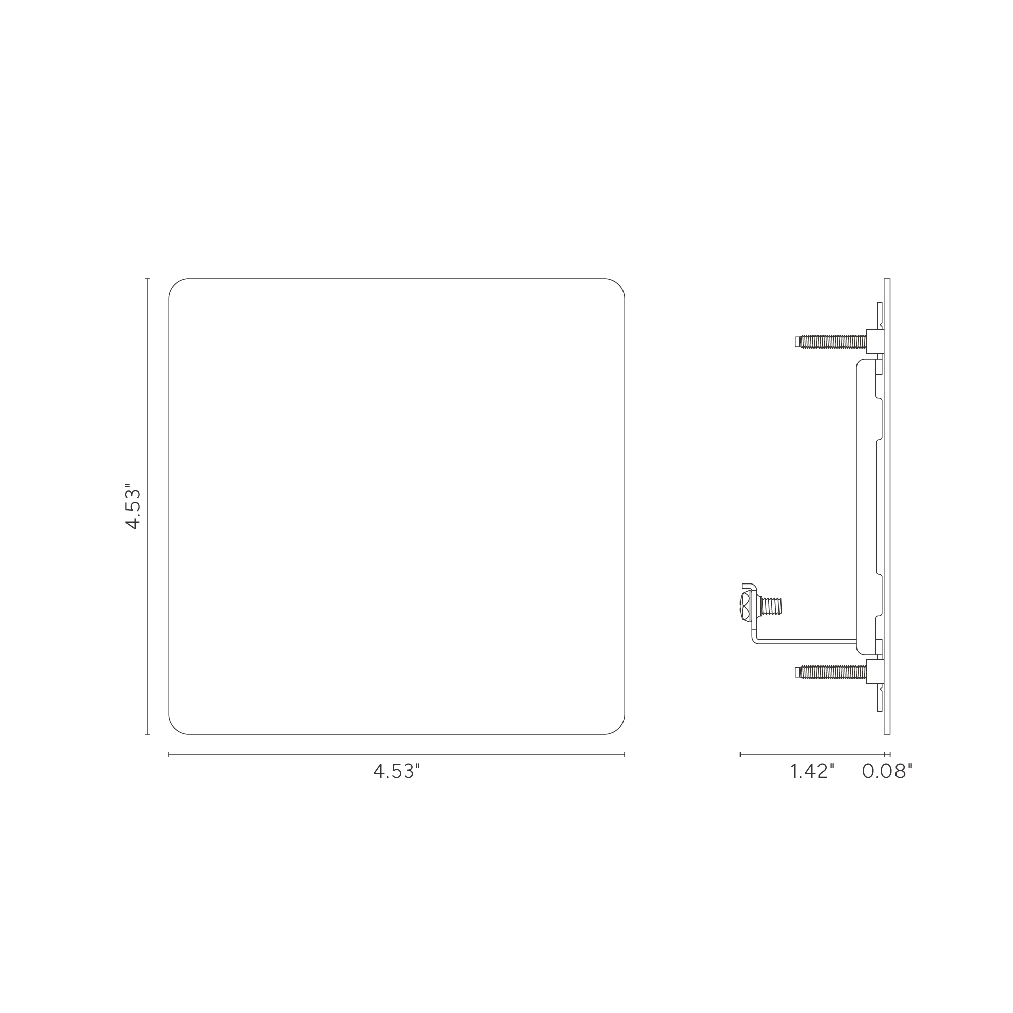 Kew 2G Blank Plate - Paintable - Image 3