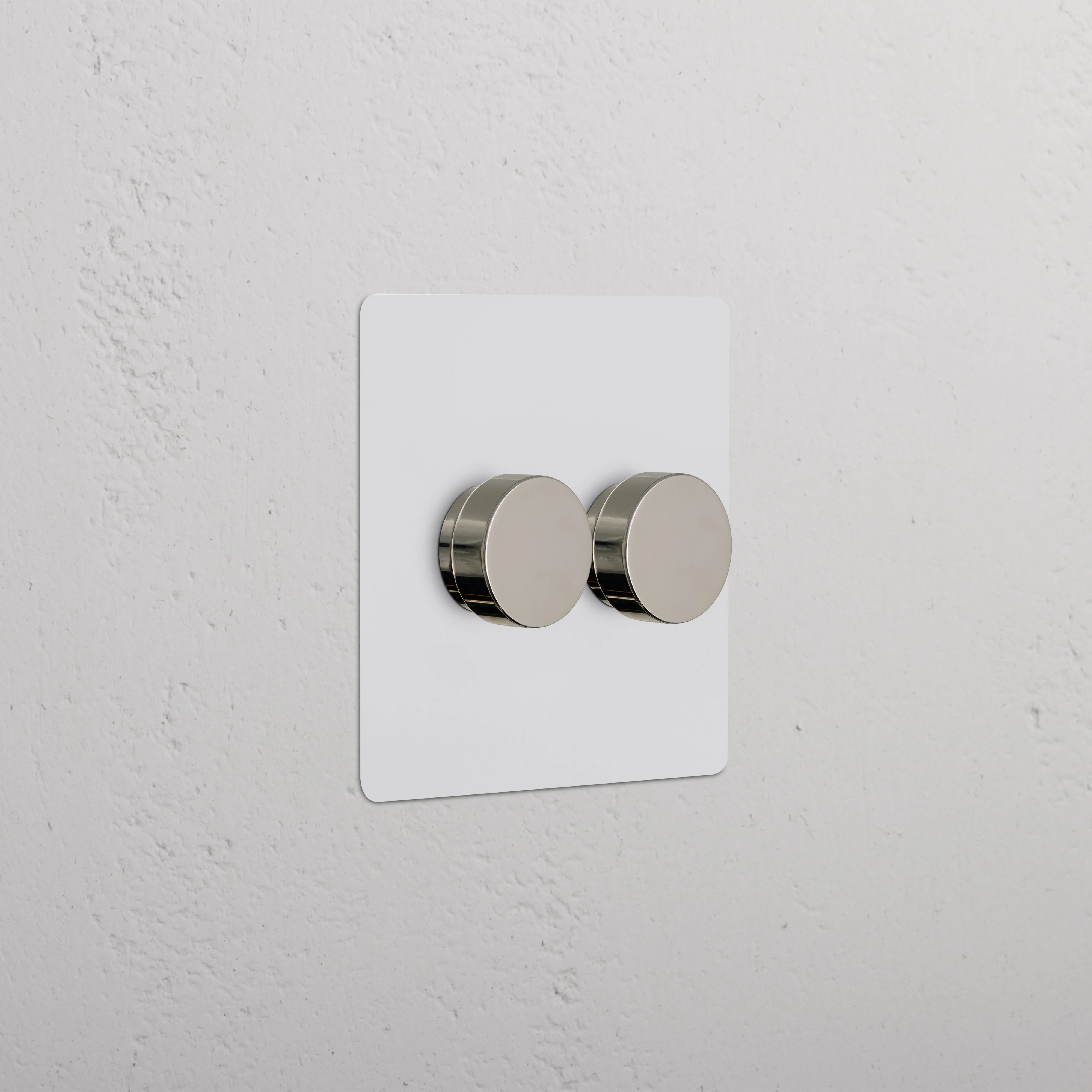 Kew 2G Dimmer Switch - Paintable Polished Nickel