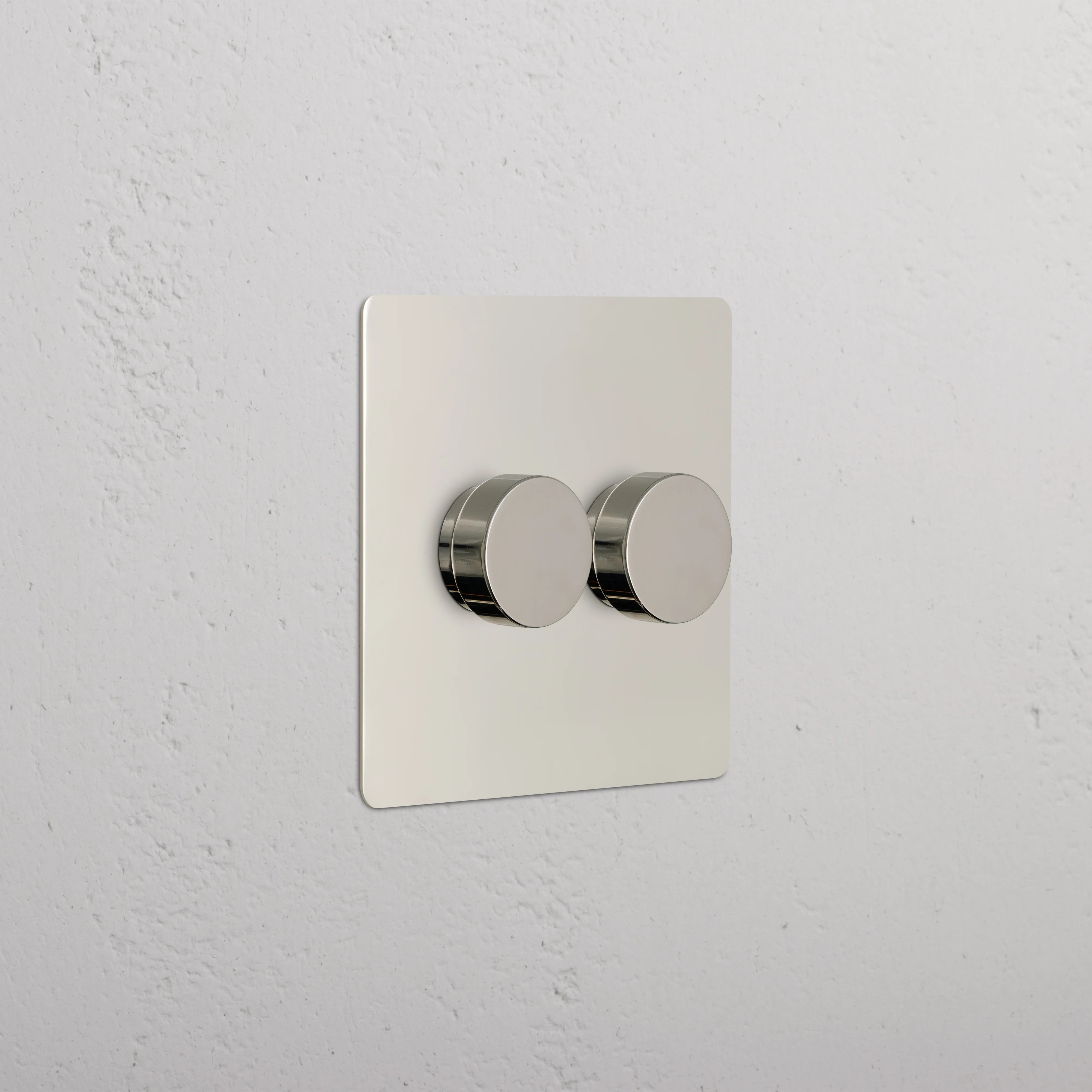 Kew 2G Dimmer Switch - Polished Nickel