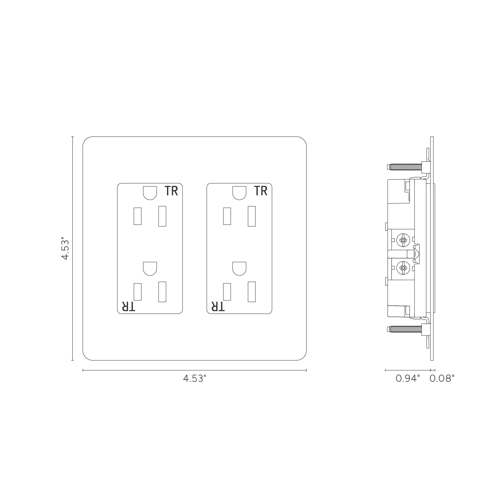 Kew 2G Outlet - Antique Brass White - Image 6