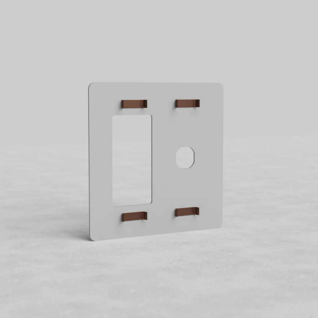 Kew 2G Switch & Outlet Plate - Paintable - Image 2