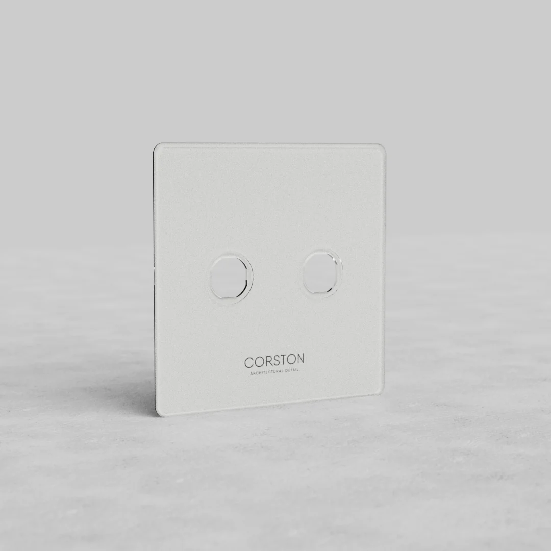 Kew 2G Switch Plate - Clear