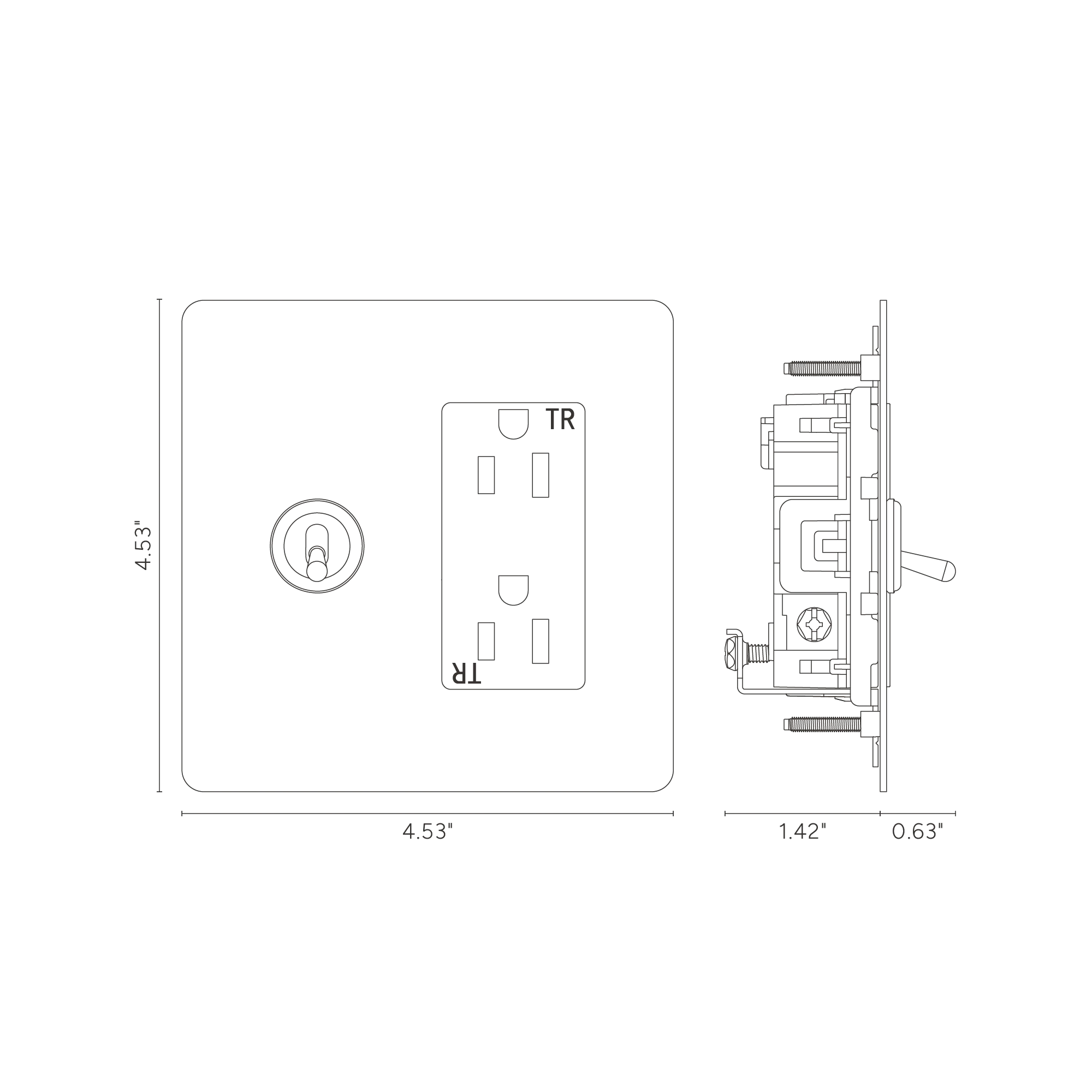 Kew 2G Toggle Switch & Outlet - Paintable Antique Brass White - Image 4