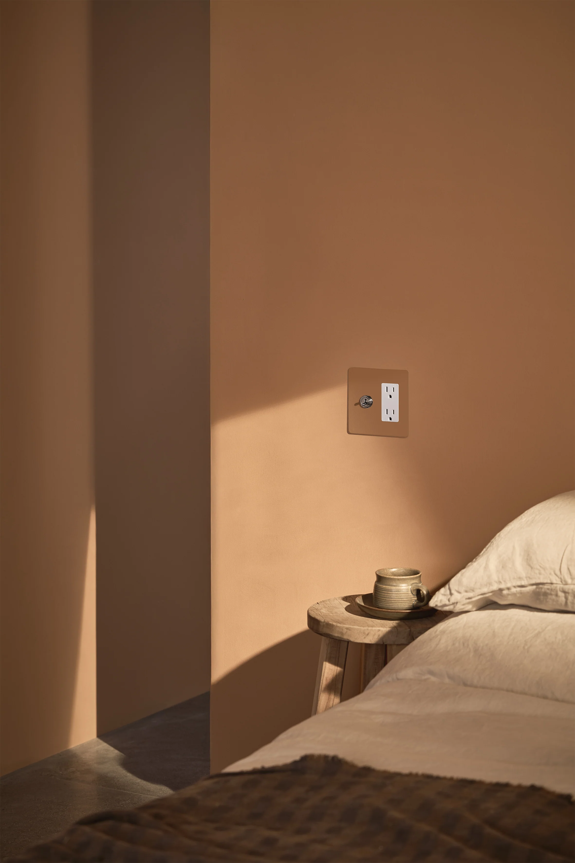 Kew 2G Toggle Switch & Outlet - Paintable Polished Nickel White - Image 3