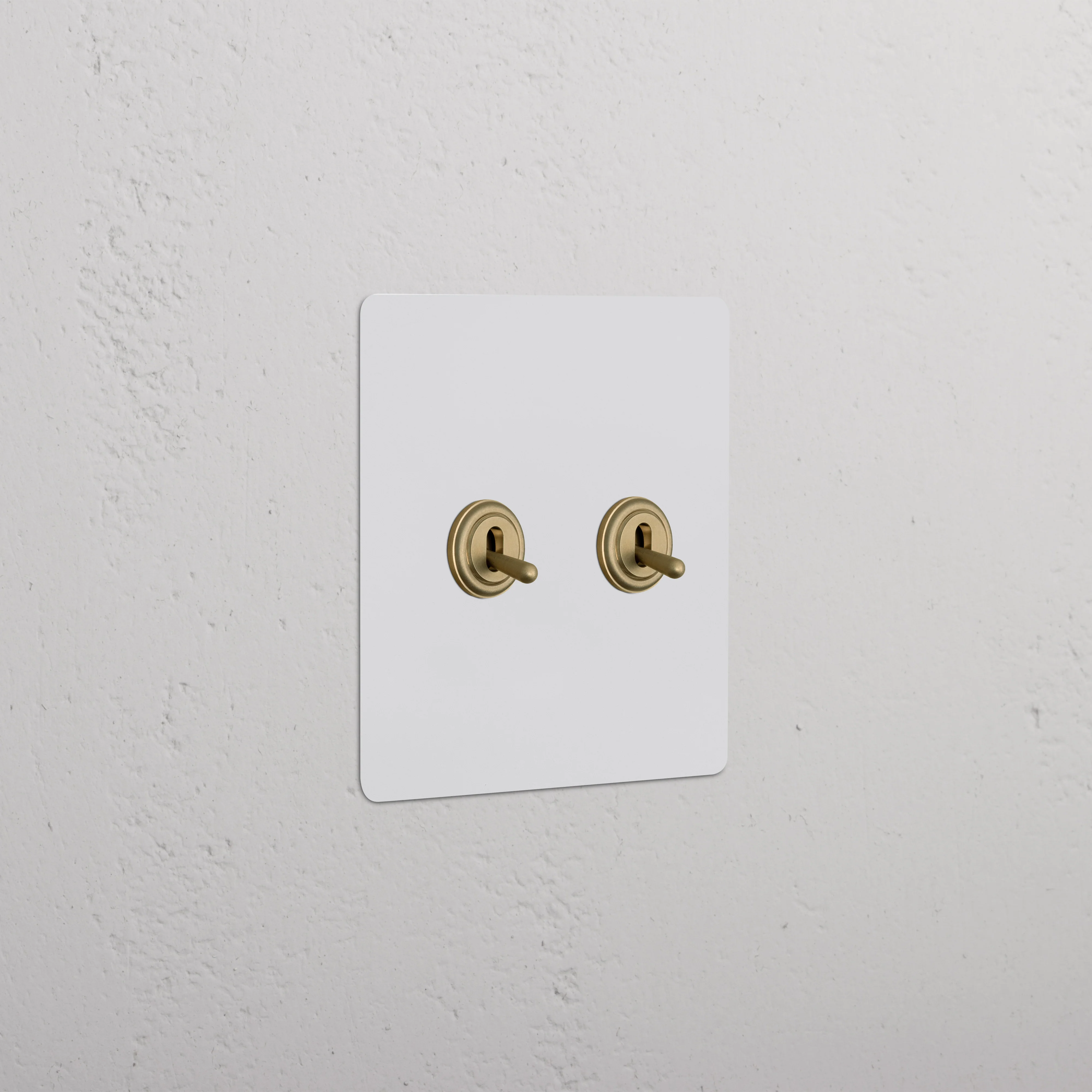 Kew 2G Toggle Switch - Paintable Antique Brass