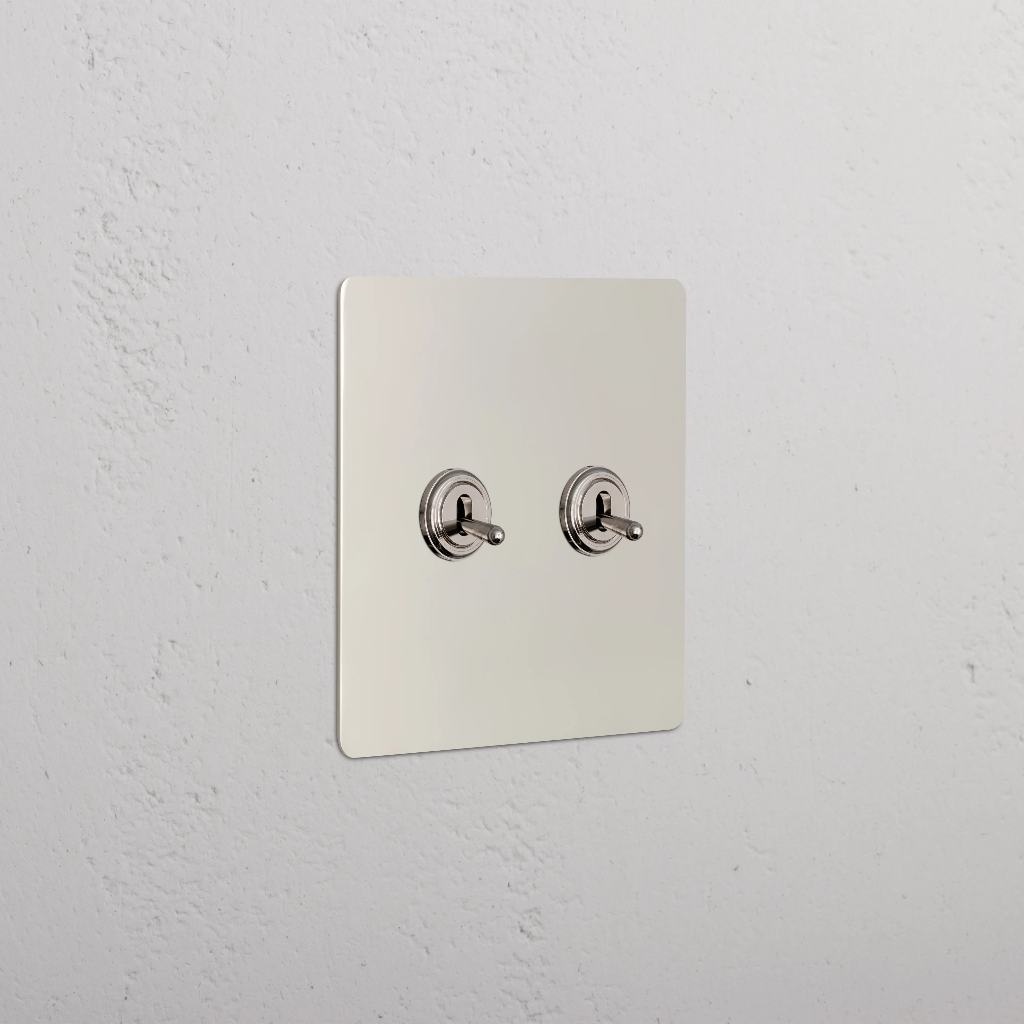 Kew 2G Toggle Switch - Polished Nickel