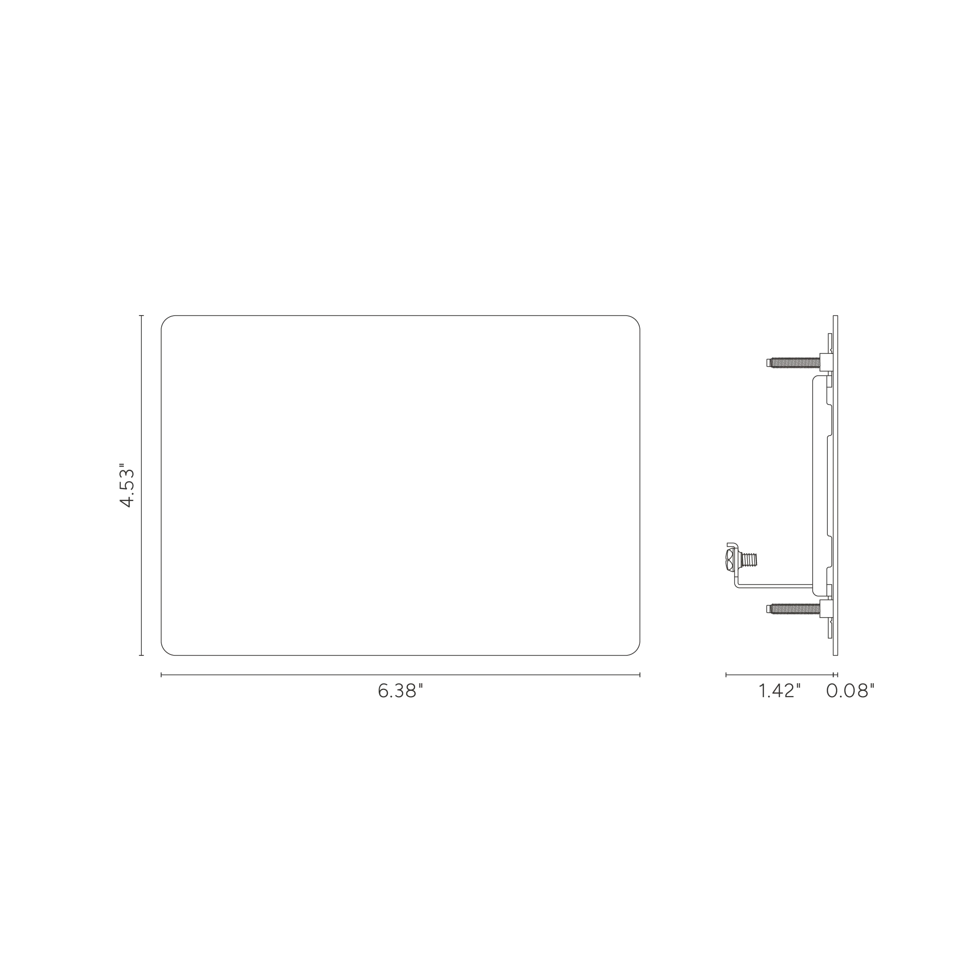 Kew 3G Blank Plate - Bronze - Image 3