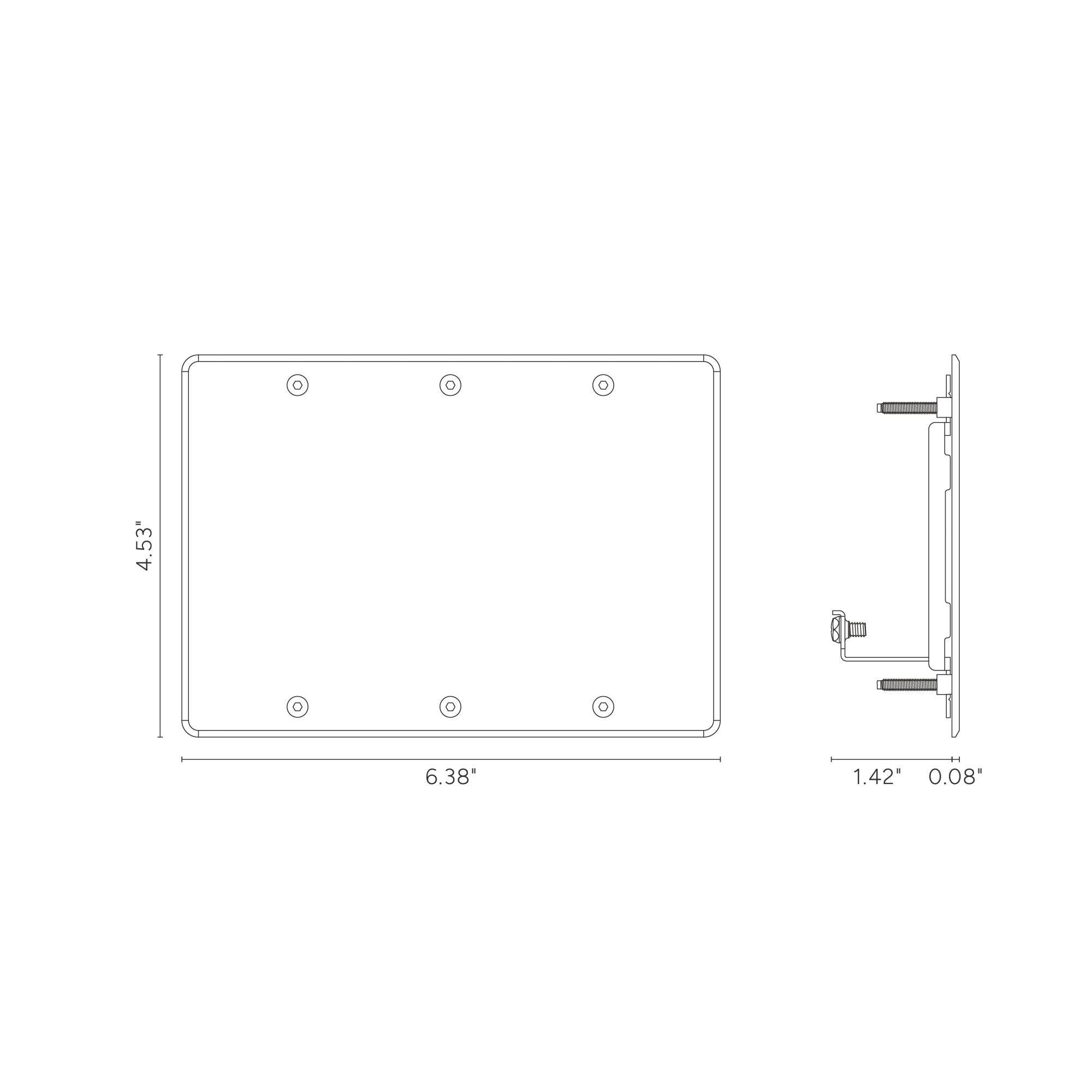 Kew 3G Blank Plate - Clear - Image 3